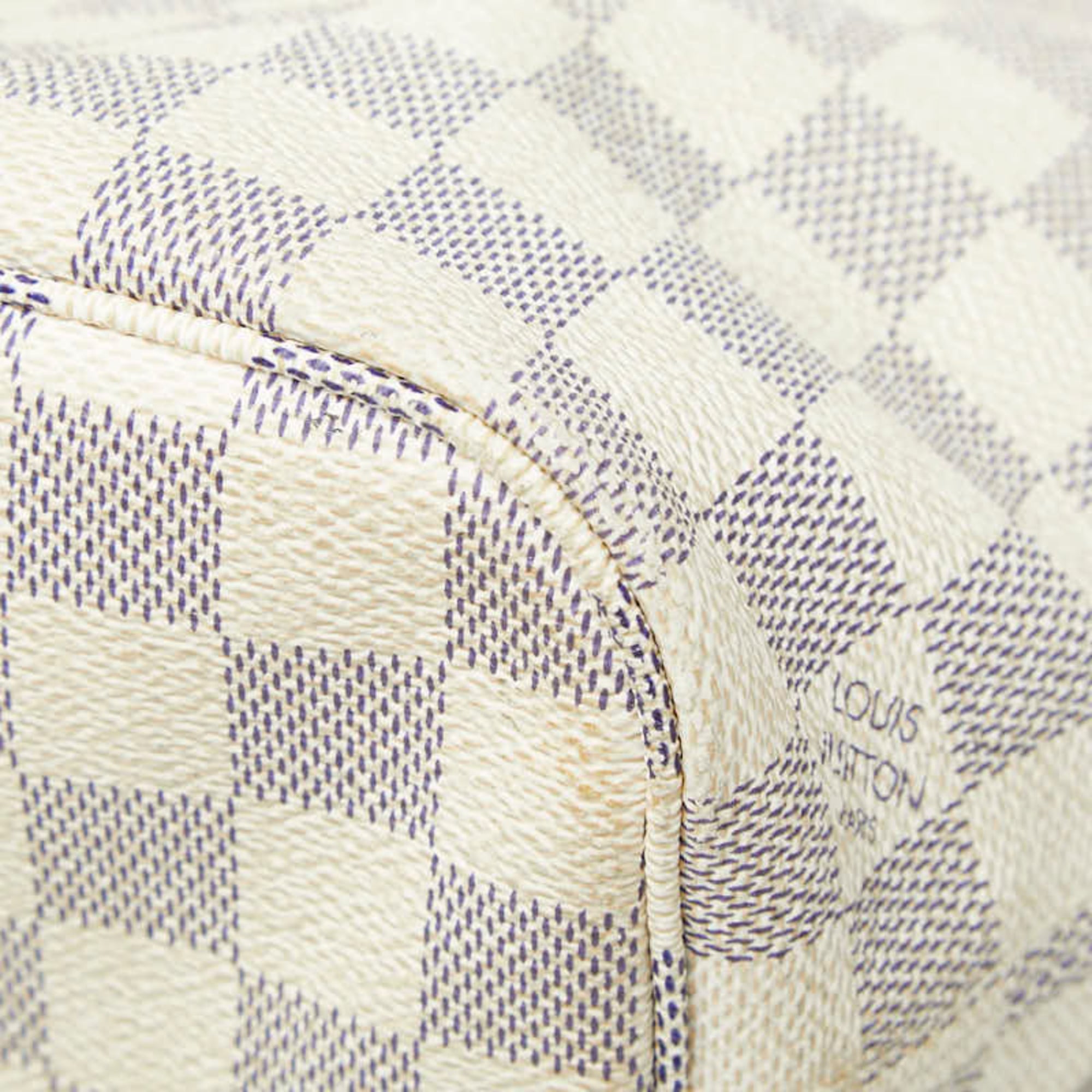 Louis Vuitton White Pvc Leather Tote Bag