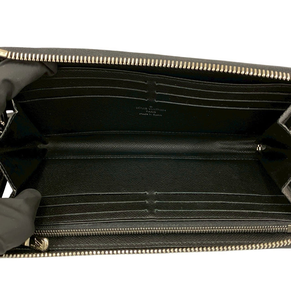 Louis Vuitton Black Leather Long Wallet