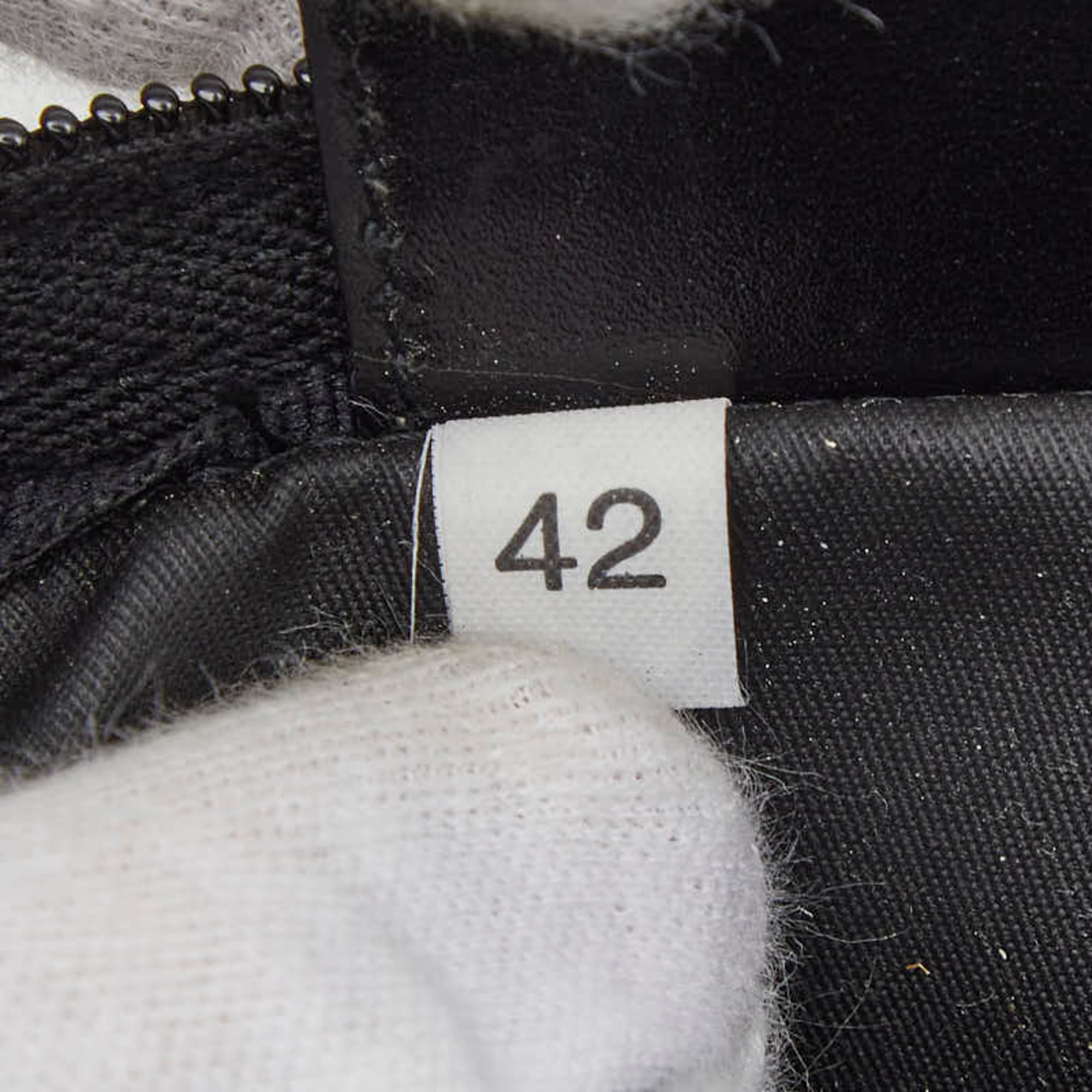 Prada Black Nylon Leather Pouch