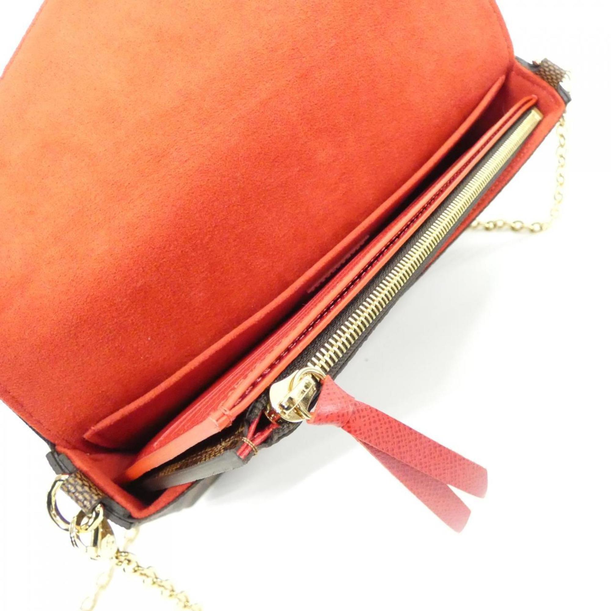 Louis Vuitton Ebene Coated Canvas Pochette Shoulder Bag