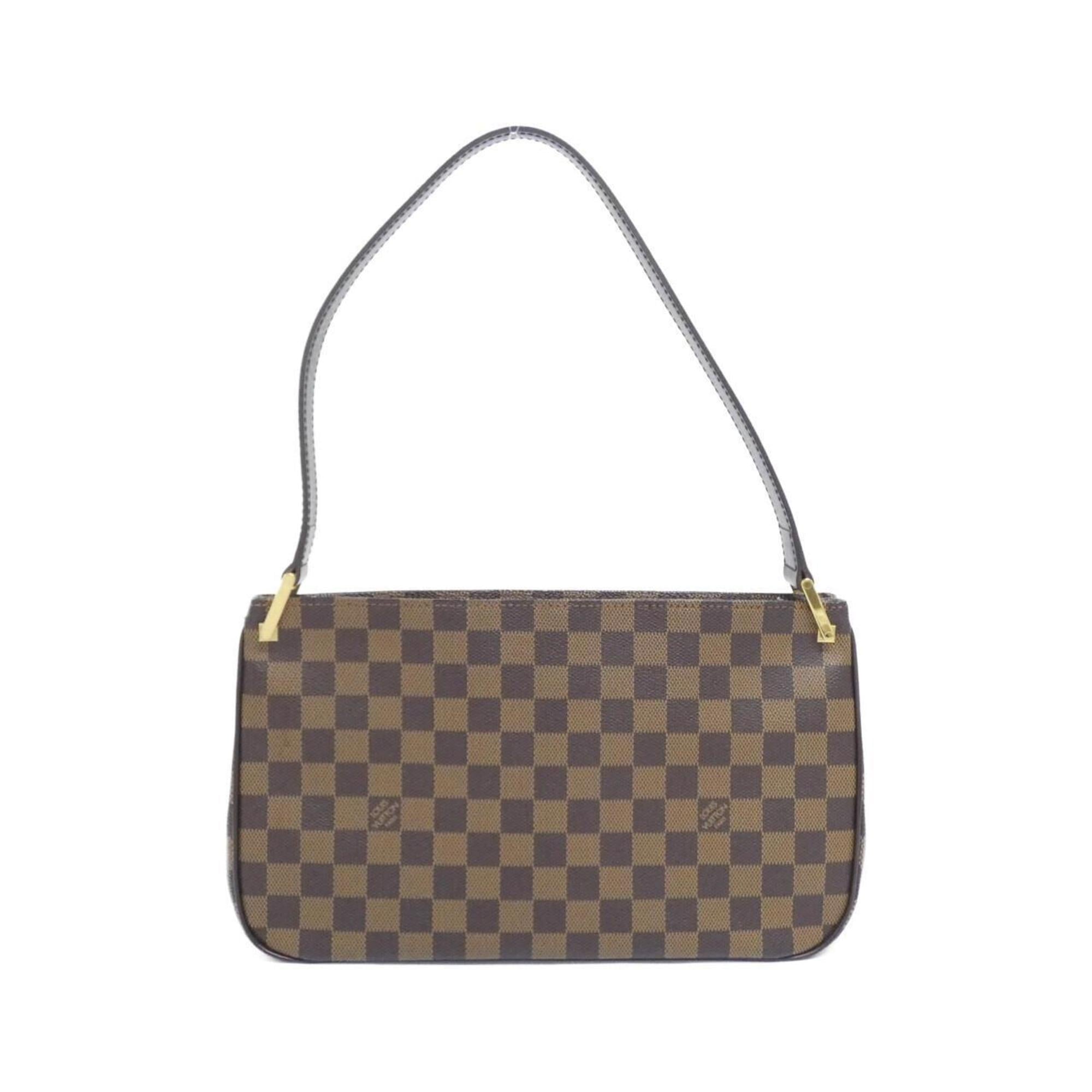 Louis Vuitton Brown Coated Canvas Shoulder Bag
