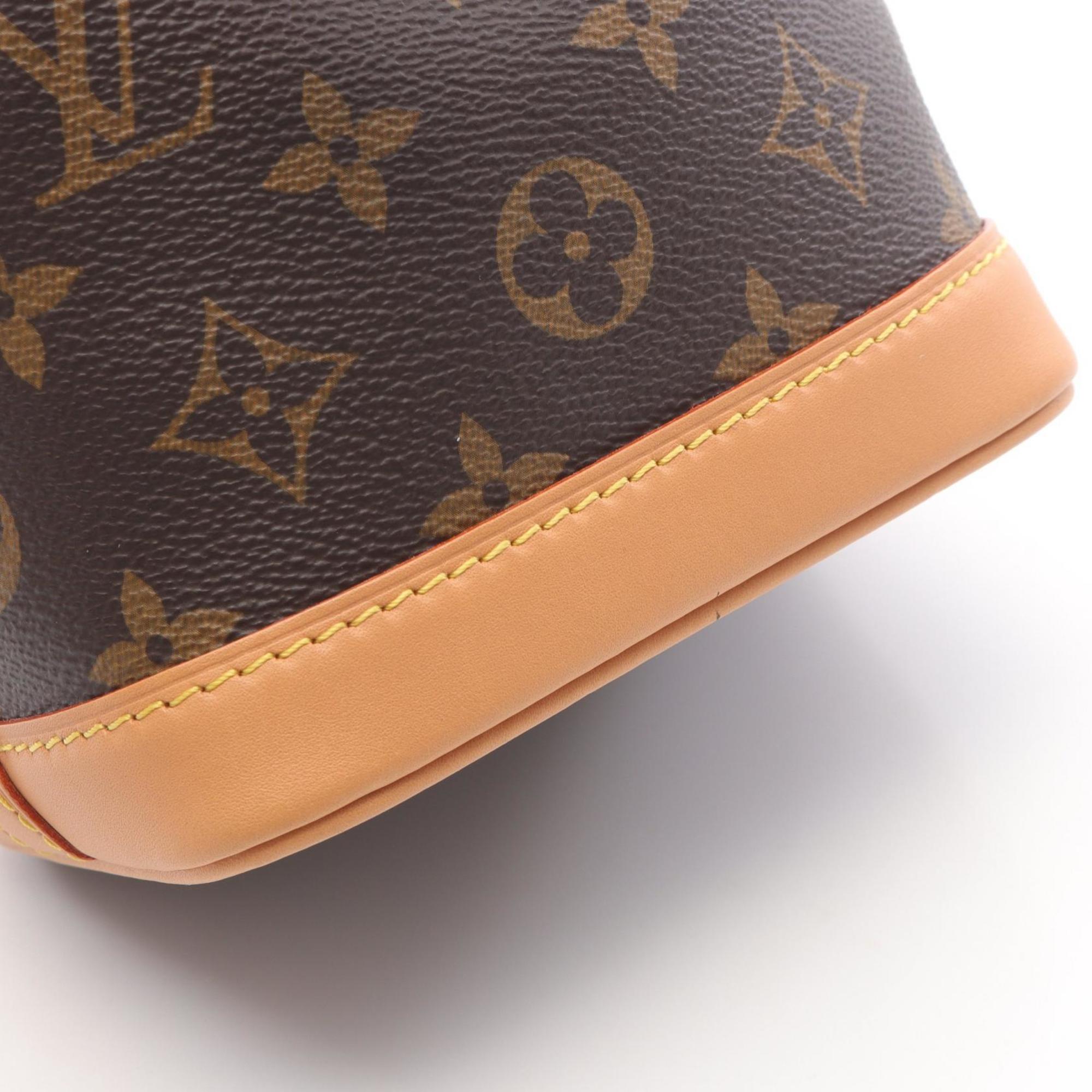 Louis Vuitton Brown Coated Canvas Leather Handbag