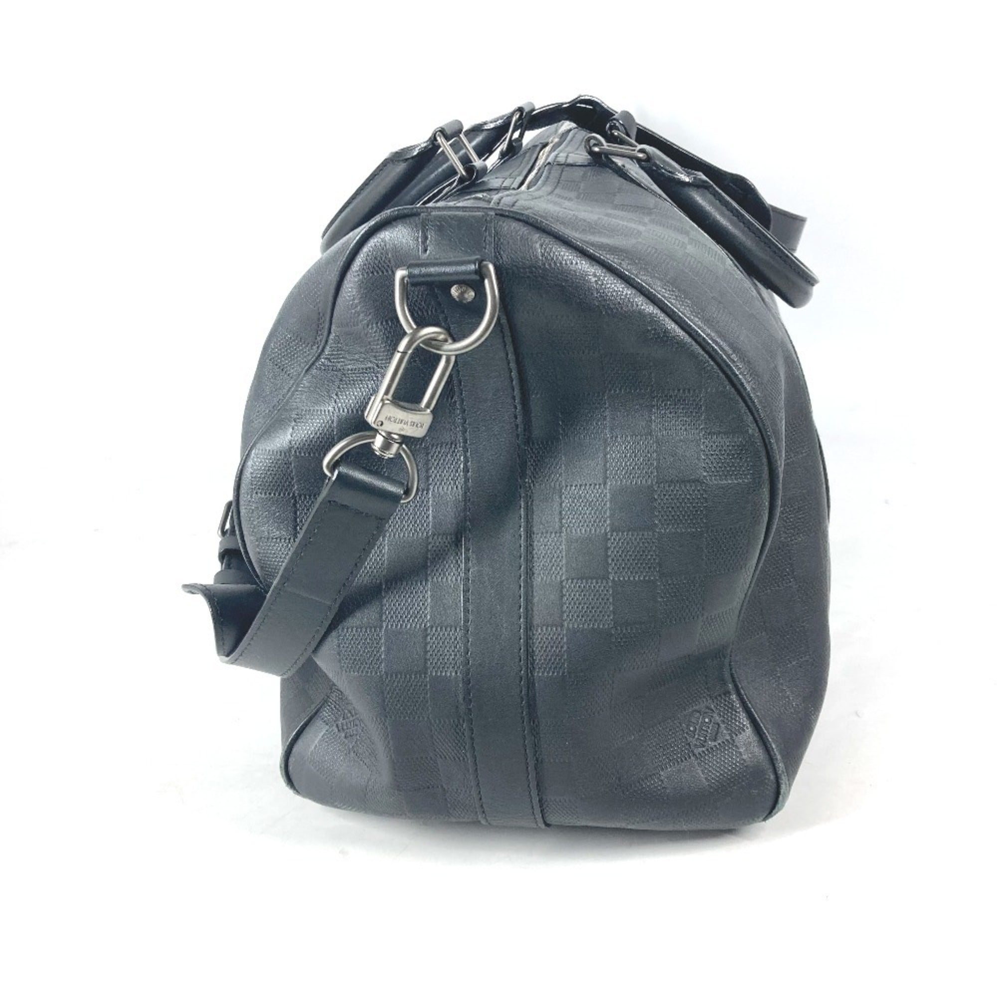 Louis Vuitton Black Onyx Damier Infini Boston Bag Shoulder Bag