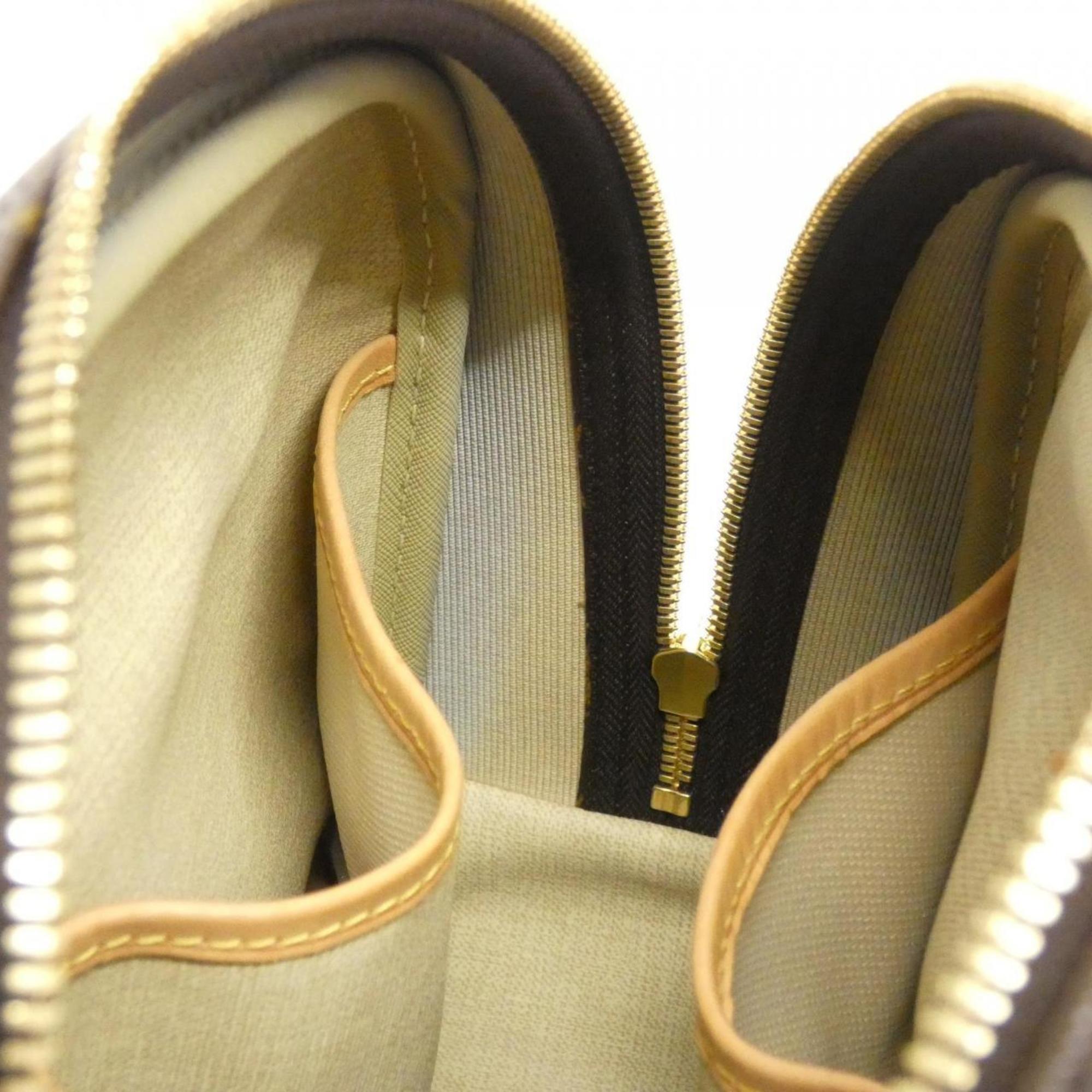 Louis Vuitton Brown Coated Canvas Handbag
