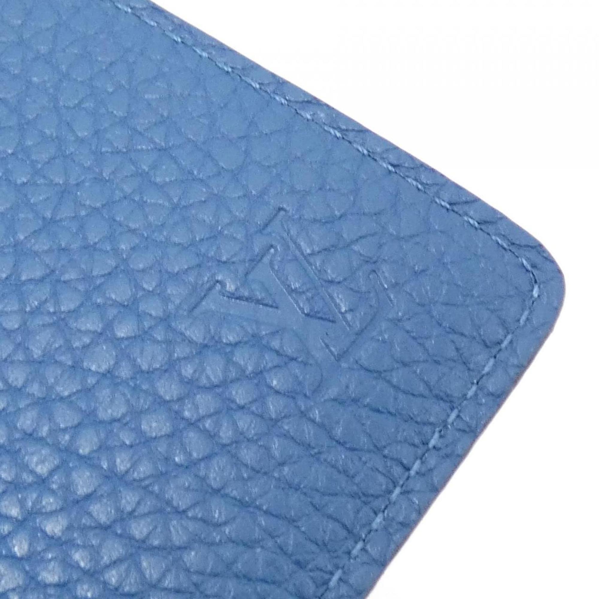 Louis Vuitton Blue Leather Long Bill Wallet