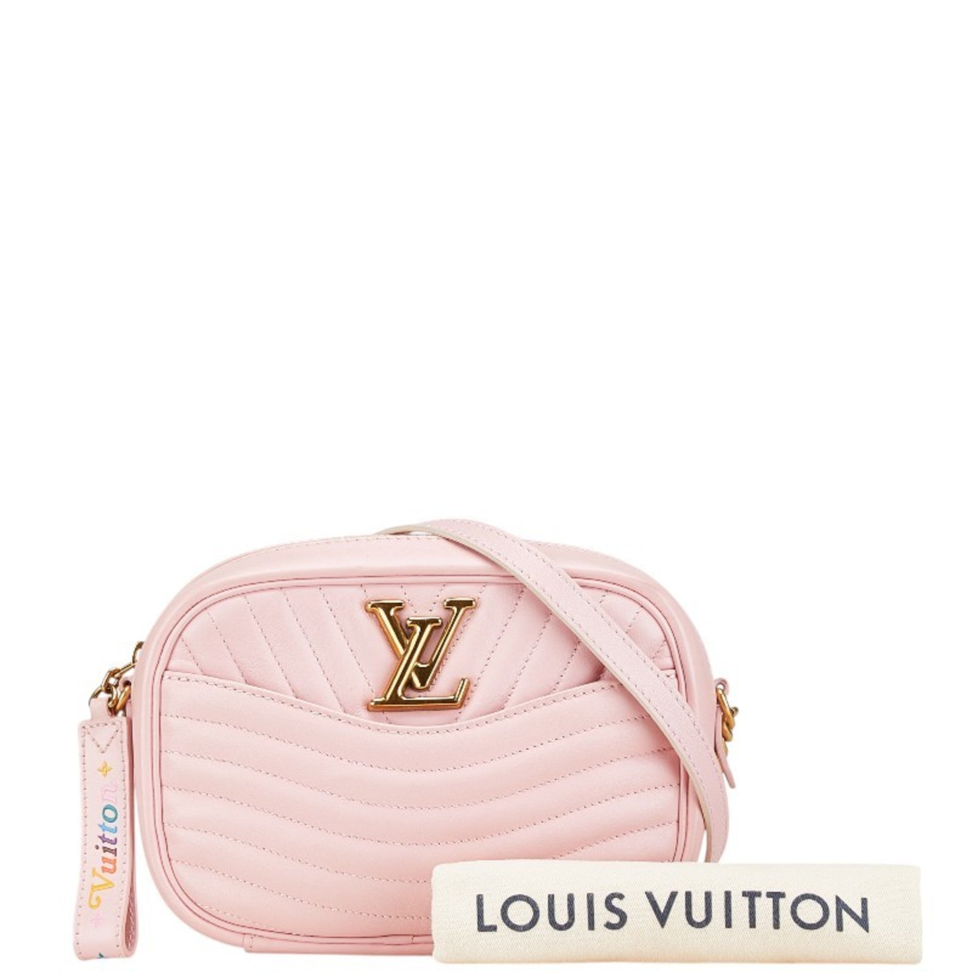 Louis Vuitton Pink Leather Shoulder Bag