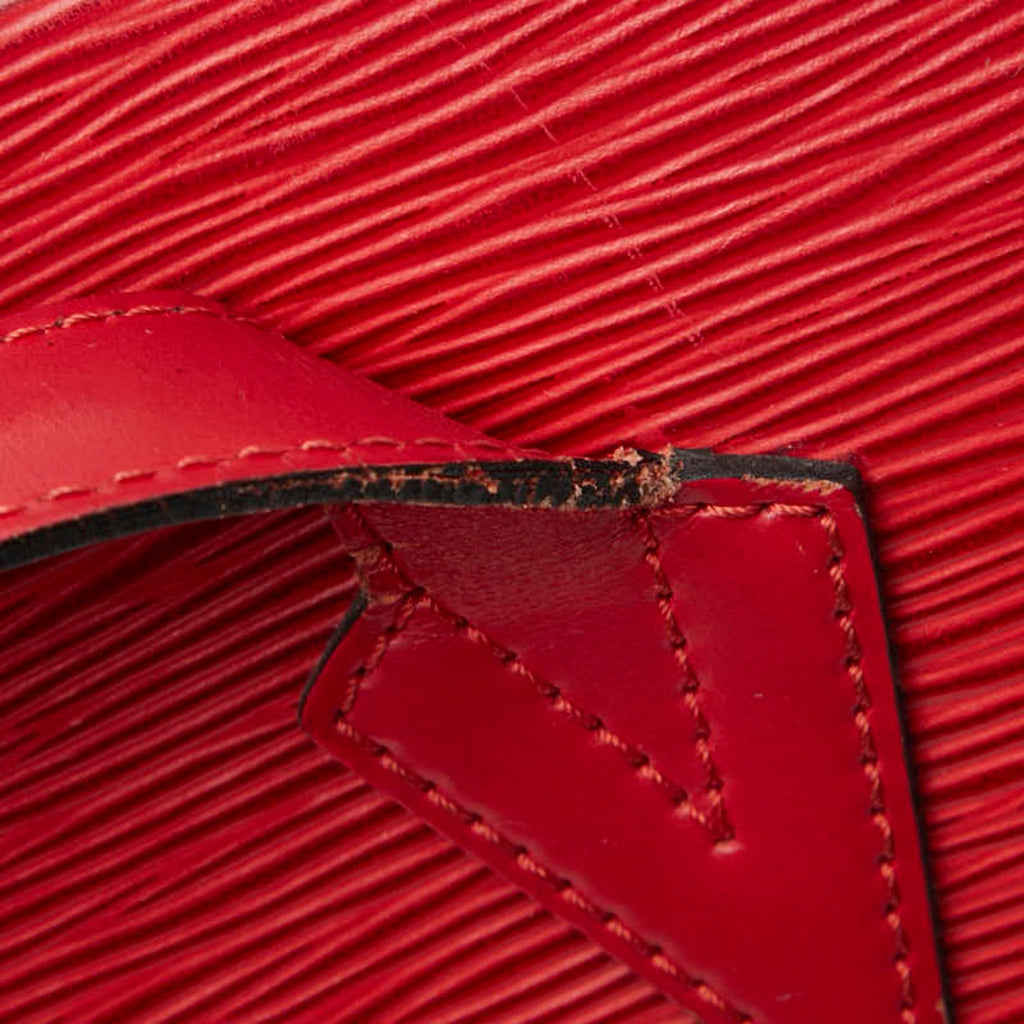 Louis Vuitton Castilian Red Leather Shoulder Bag Tote Bag