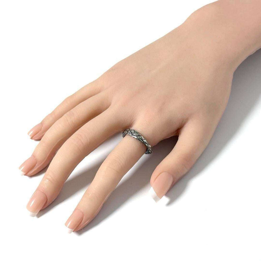 Bottega Veneta Silver 925 Band Ring