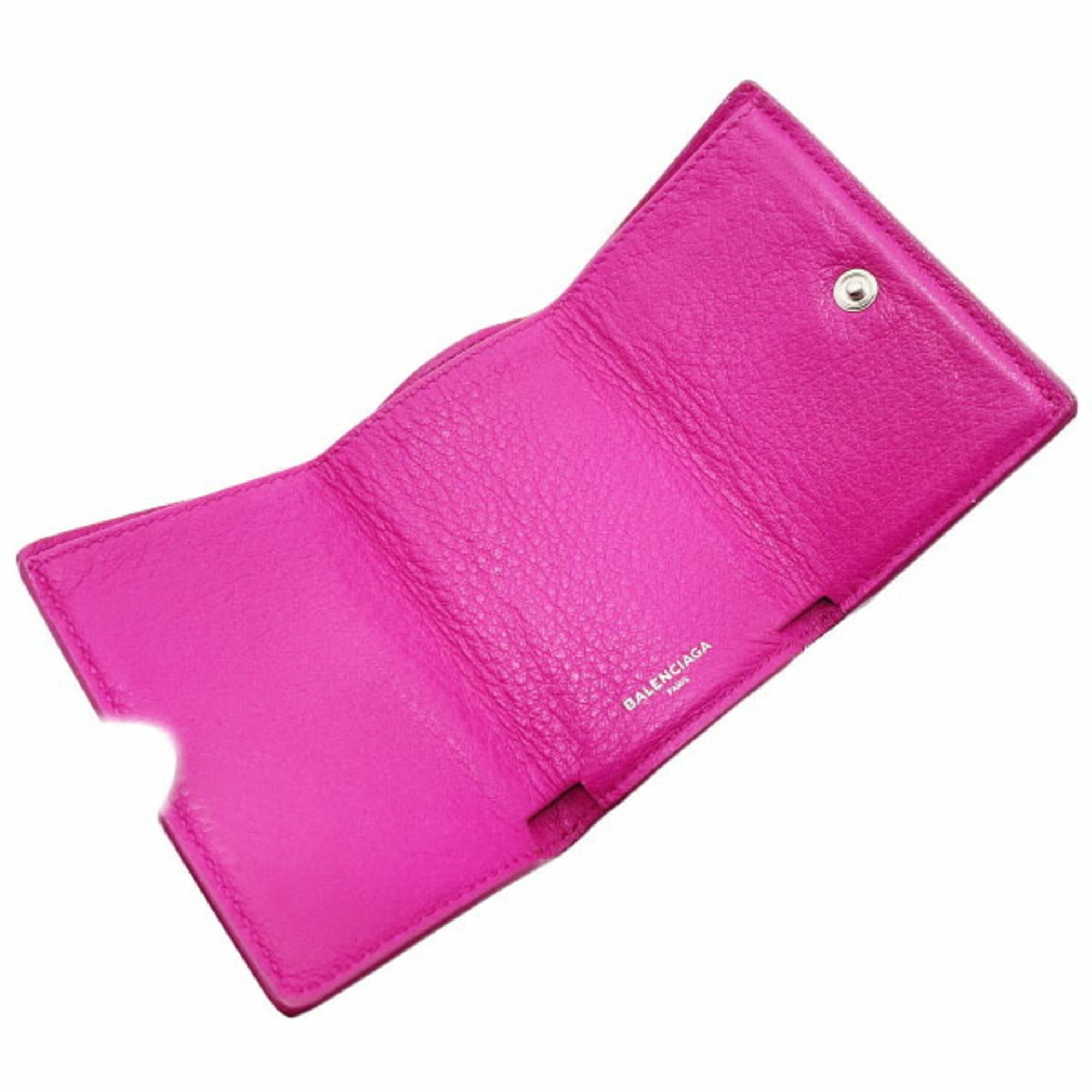 Balenciaga Pink Leather Wallet (Tri-Fold)