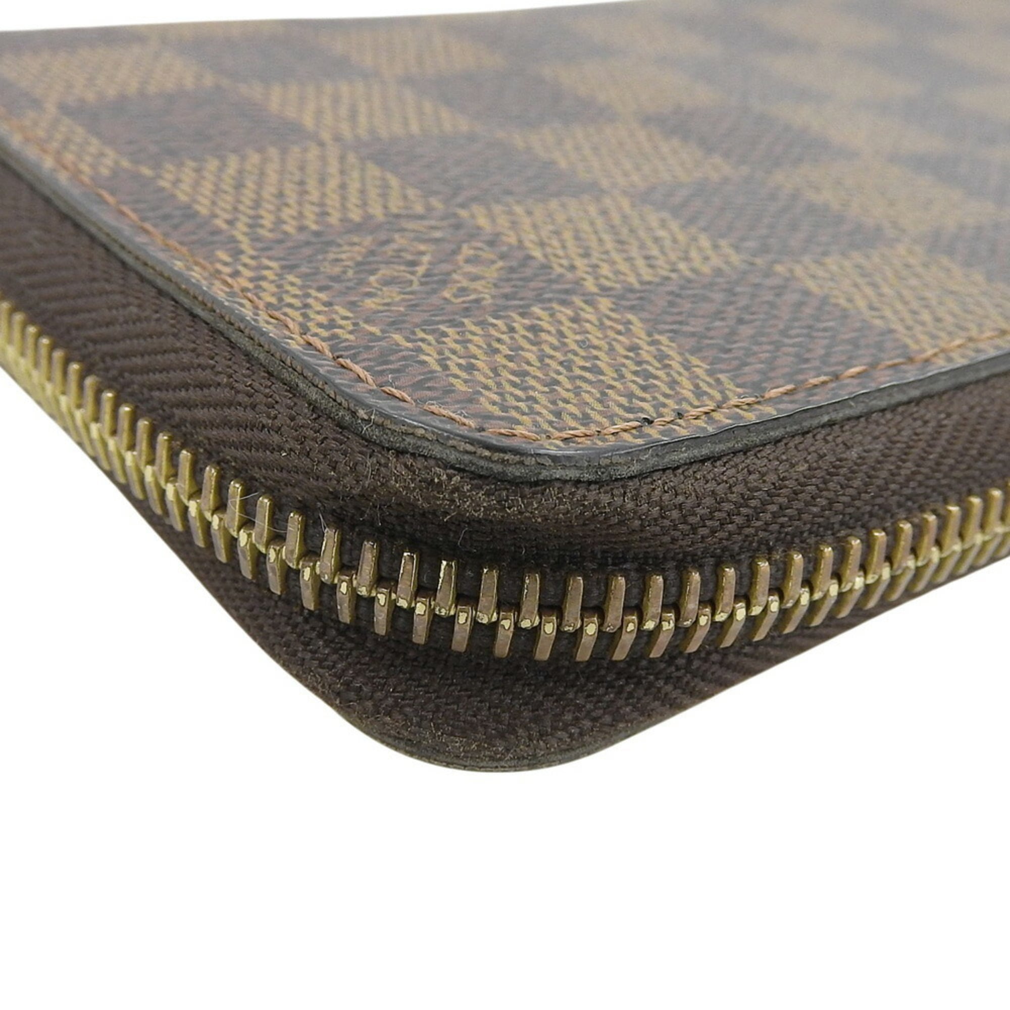 Louis Vuitton Damier Canvas Ebene Pvc Long Wallet