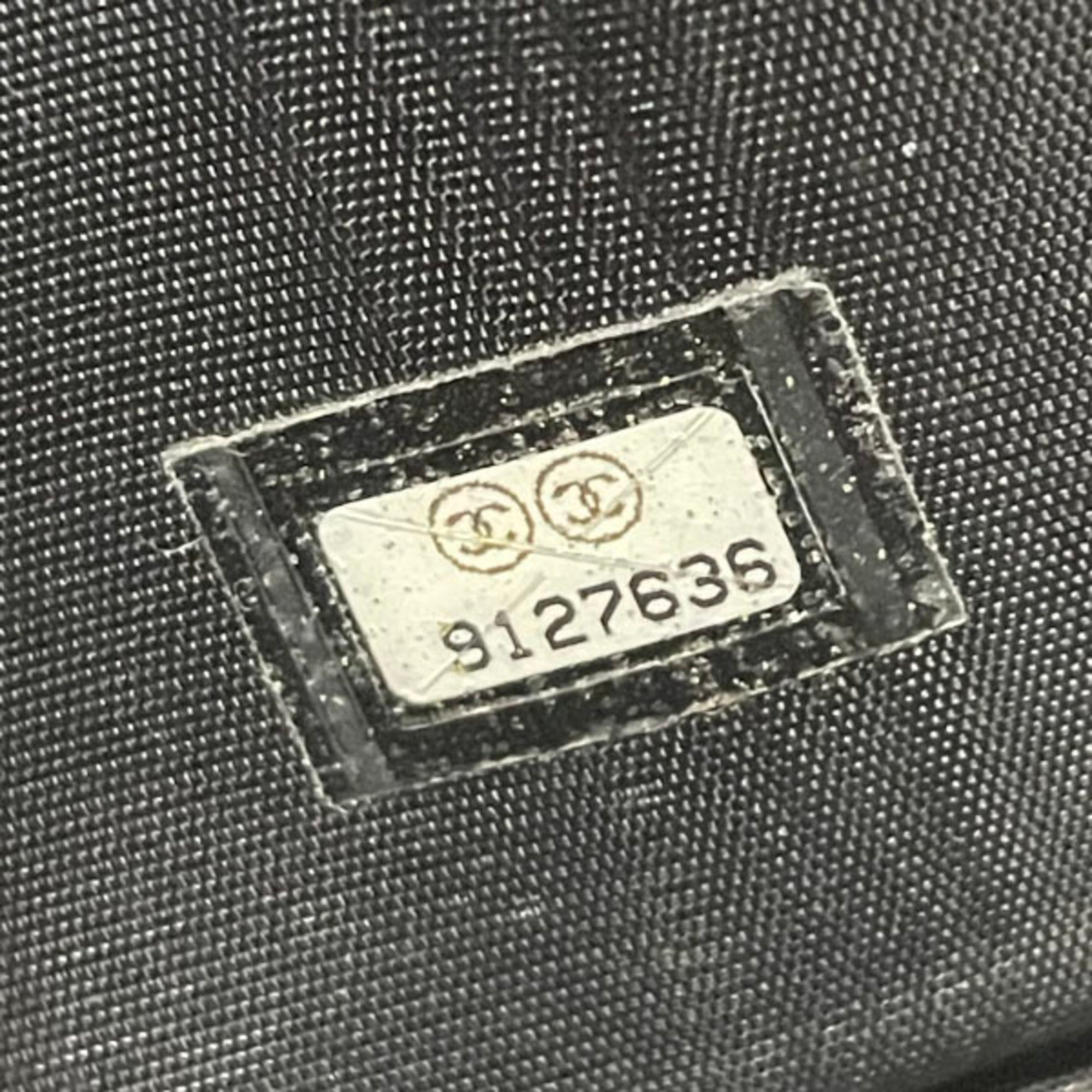 Chanel Black Grained Calfskin Wallet (Tri-Fold)