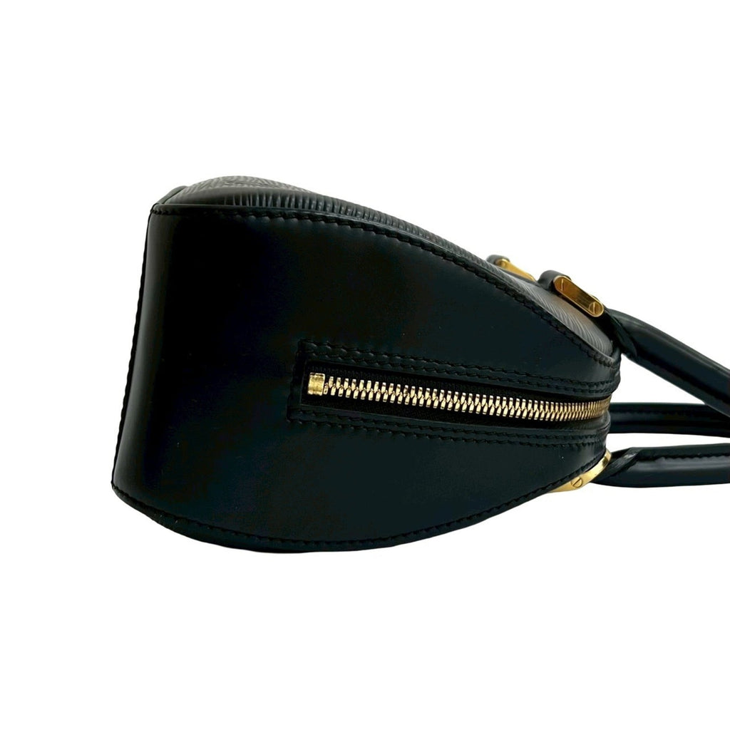 Louis Vuitton Black Epi Leather Boston Bag Handbag