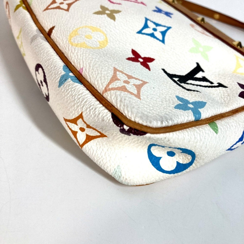 Louis Vuitton Blanc Monogram Multi-Color White Monogram Multicolore Handbag Pouch Shoulder Bag
