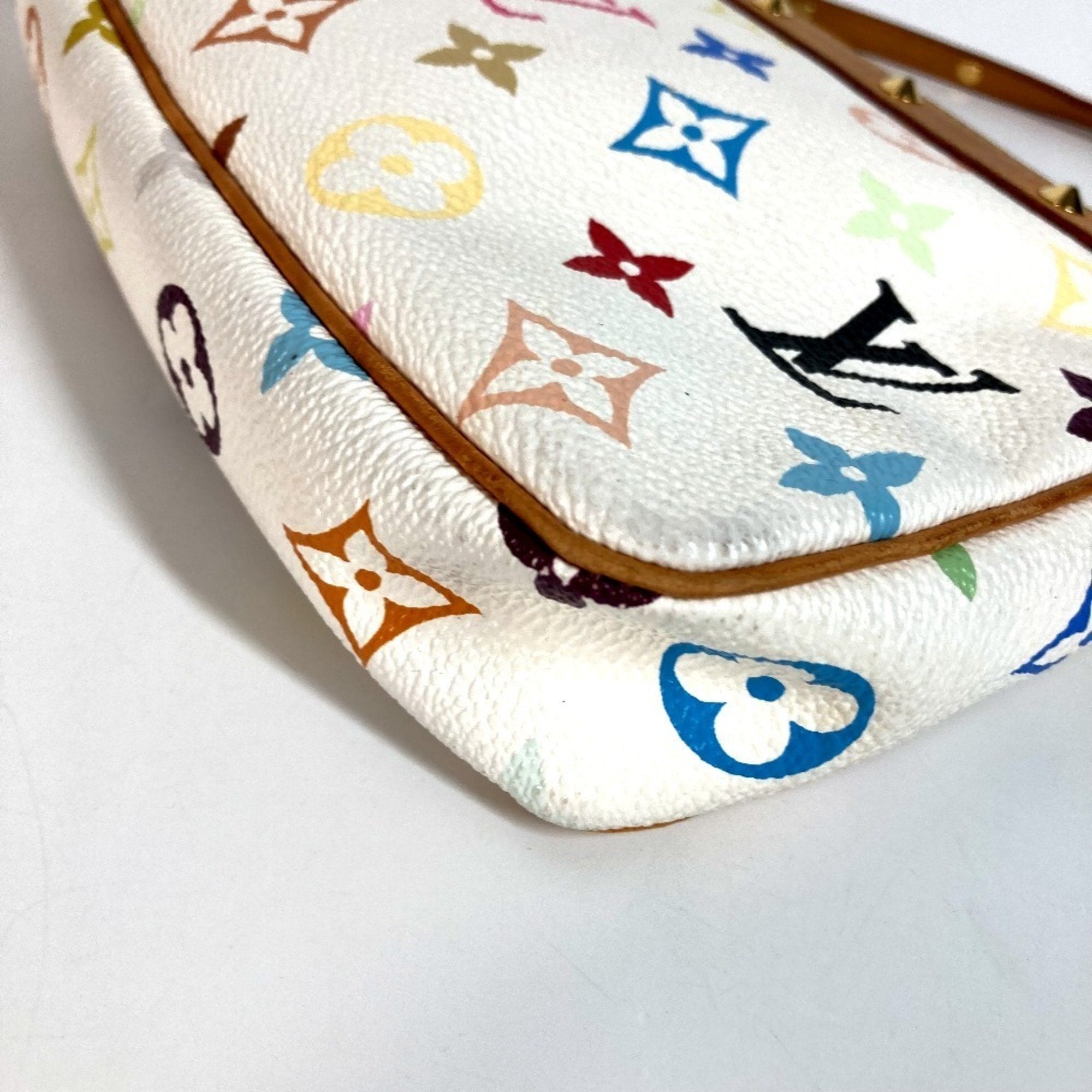 Louis Vuitton Blanc Monogram Multi-Color White Monogram Multicolore Handbag Pouch Shoulder Bag
