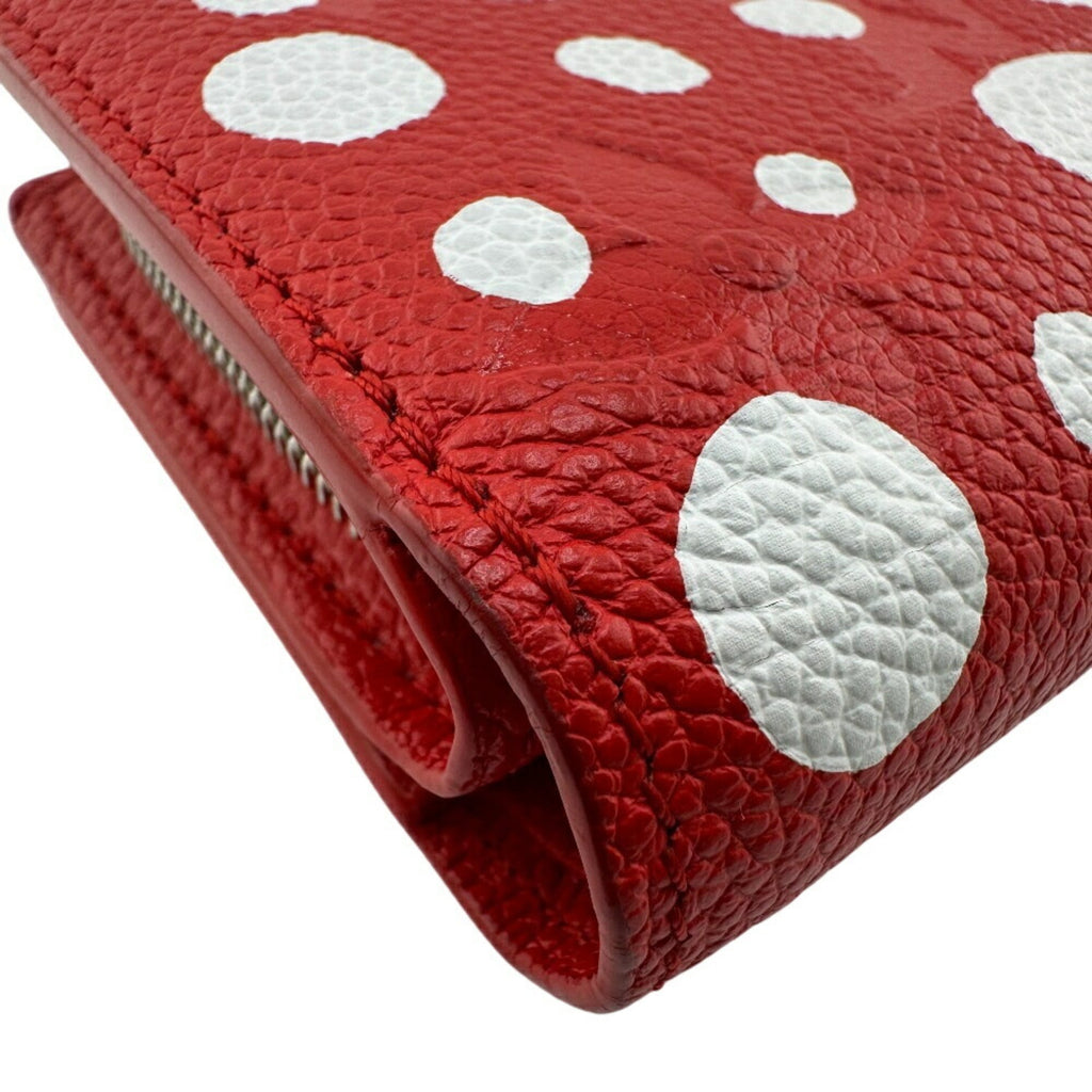 Louis Vuitton Monogram Empreinte Red Color White Leather Wallet