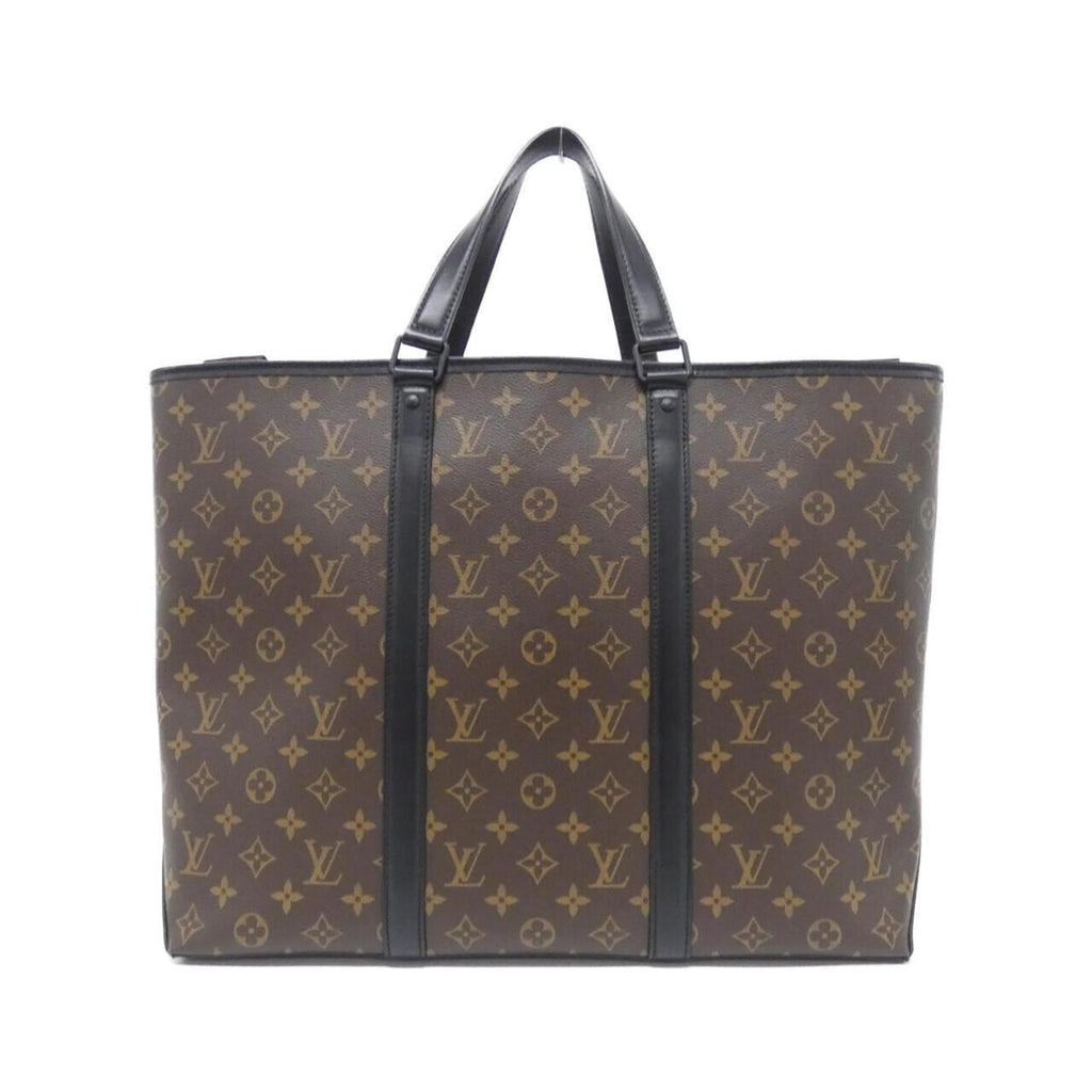 Louis Vuitton Monogram Macassar Black Brown Coated Canvas Tote Bag