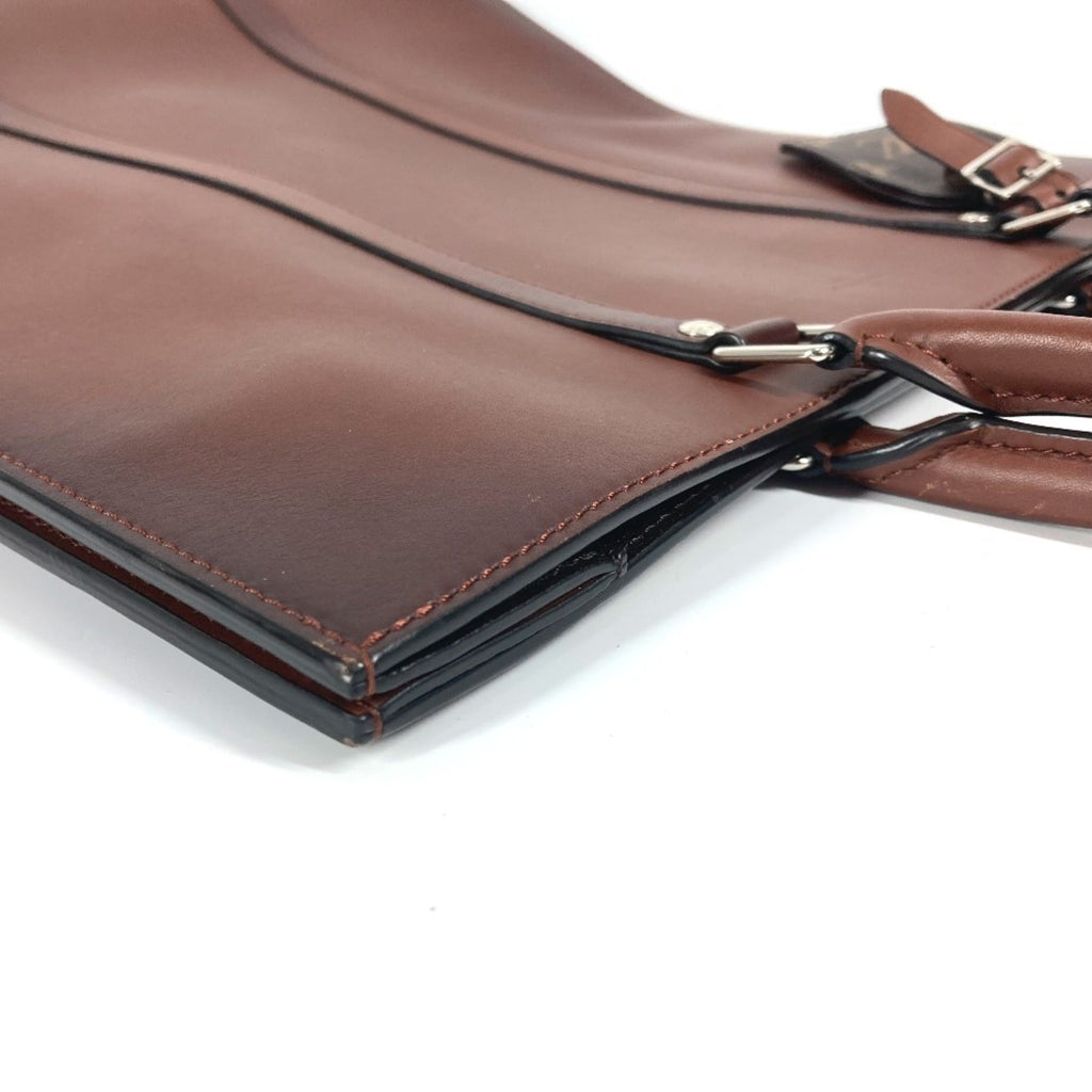 Louis Vuitton Brown Nomade Leather Briefcase Handbag Tote Bag