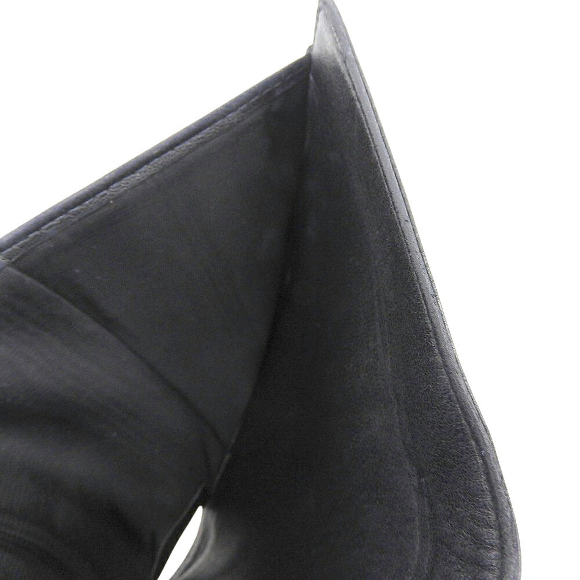 Chanel Black Grained Calfskin Wallet (Bi-Fold)