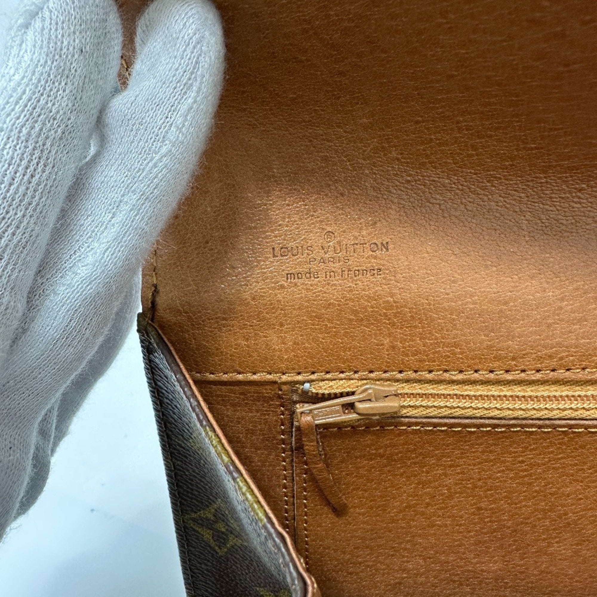 Louis Vuitton Brown Monogram Clutch Bag Pochette