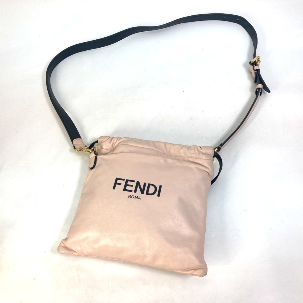Fendi Pink Leather Shoulder Bag