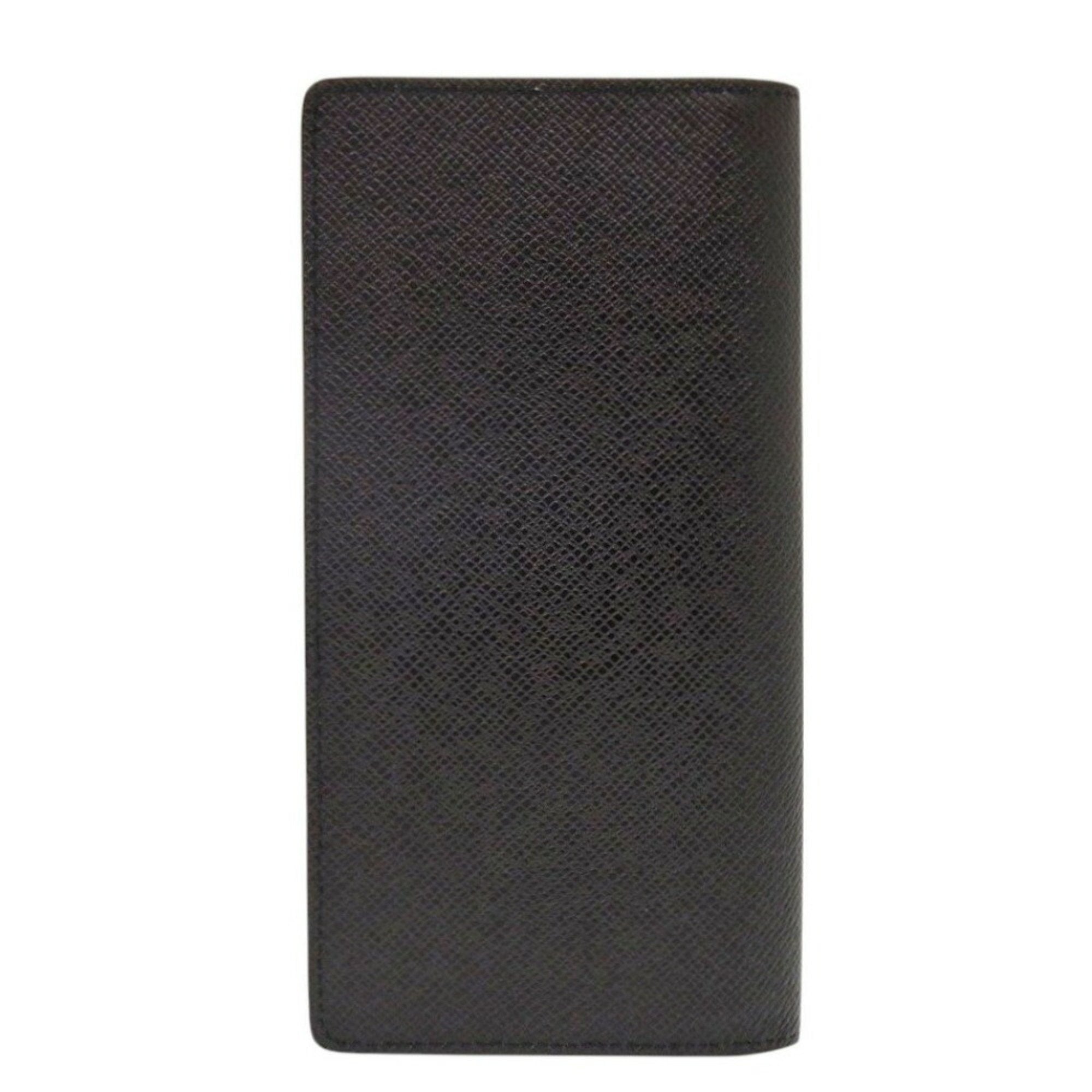 Louis Vuitton Noir Taiga Leather Long Wallet