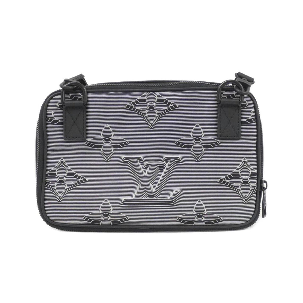 Louis Vuitton Black Nylon Leather Shoulder Bag