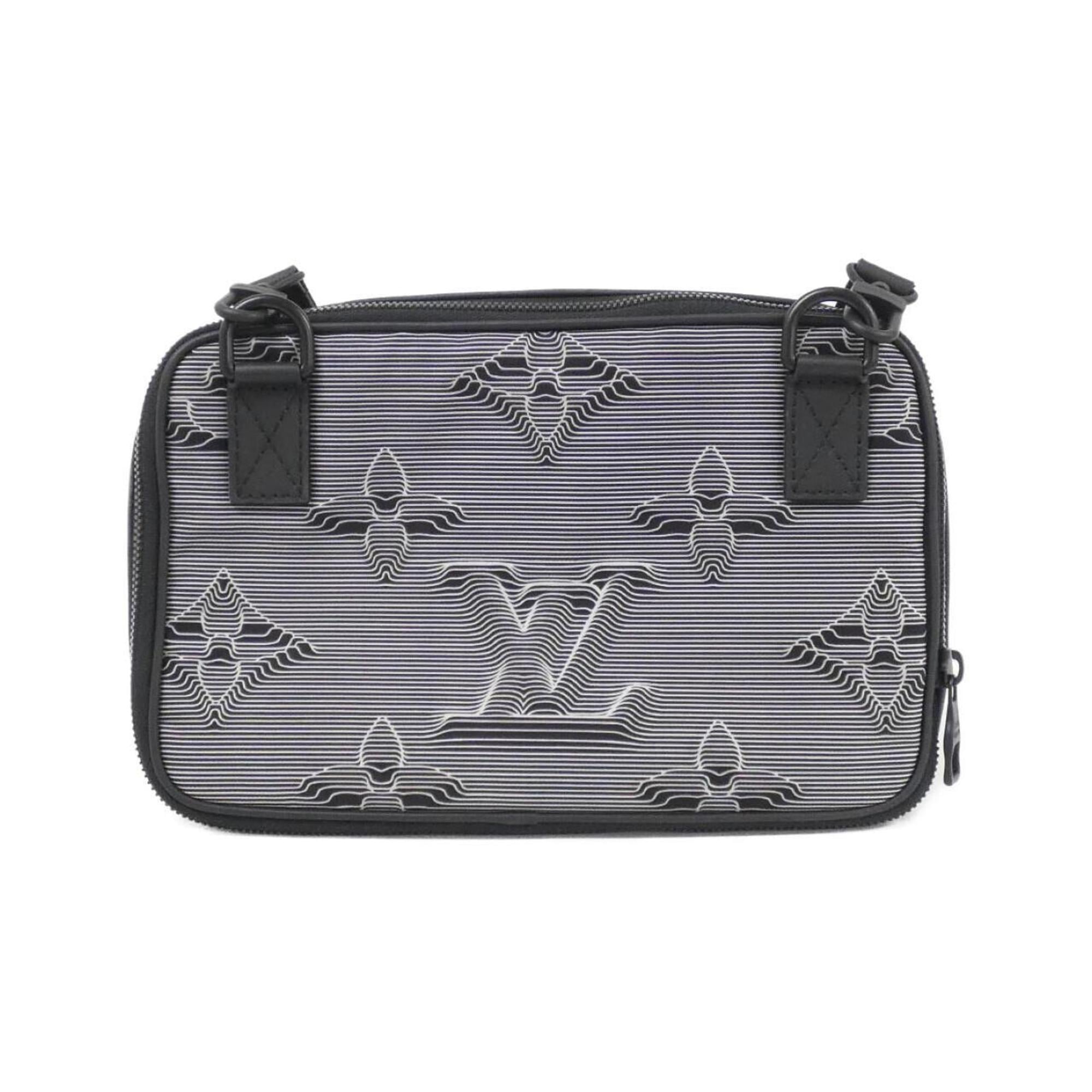 Louis Vuitton Black Nylon Leather Shoulder Bag