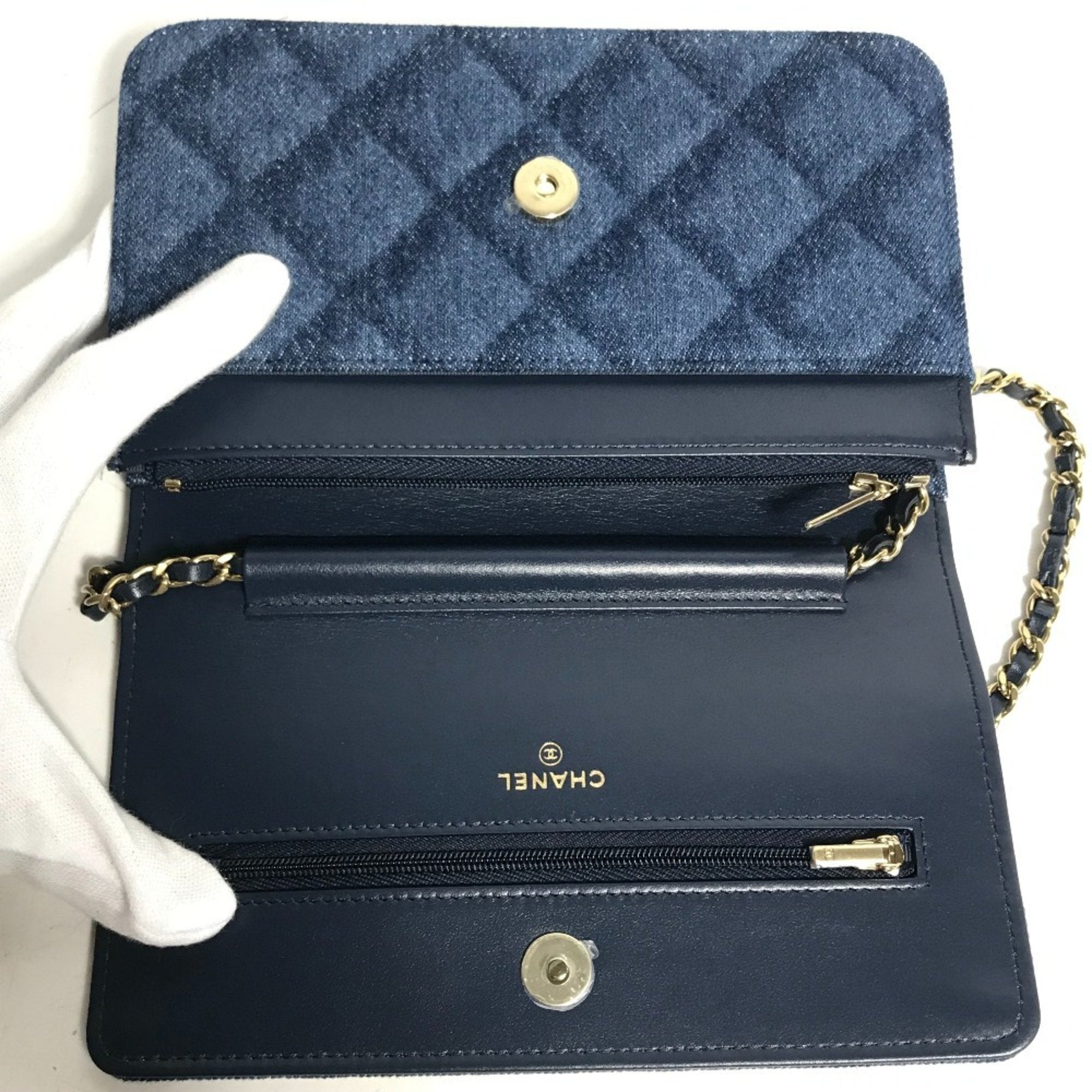 Chanel Blue Denim Shoulder Bag