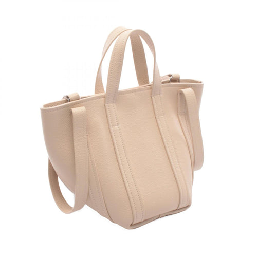 Balenciaga Ivory Leather Hand