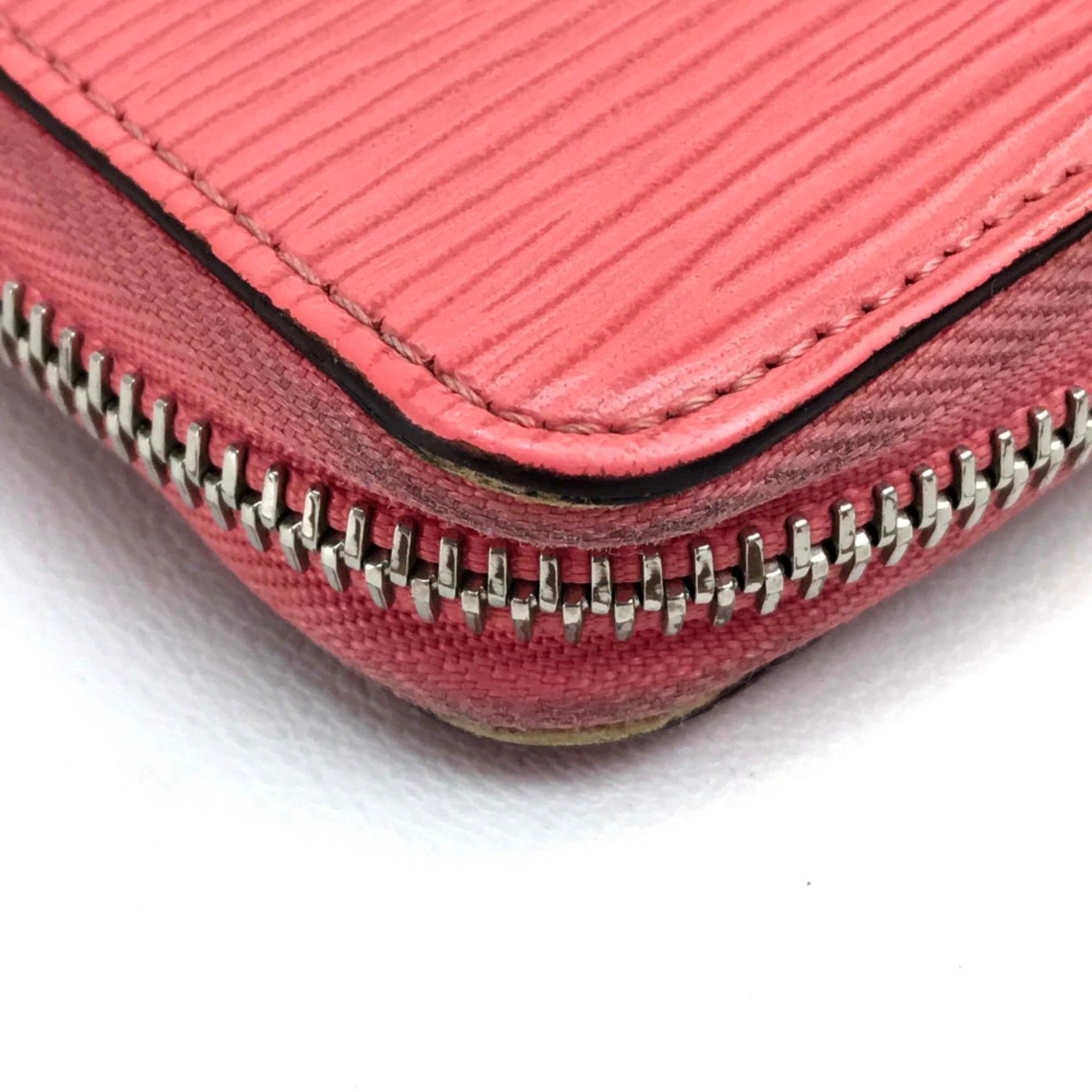 Louis Vuitton Pink Leather Long Wallet