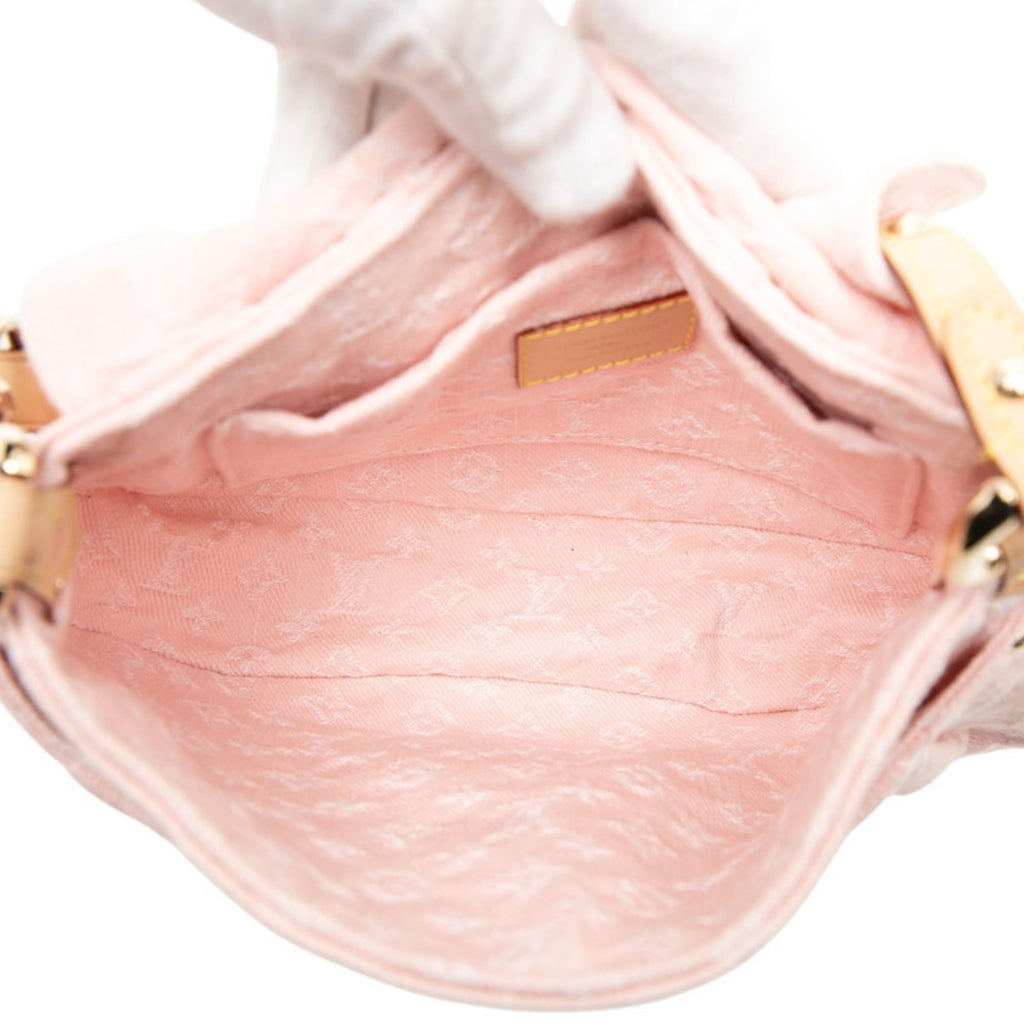 Louis Vuitton Pink Denim Shoulder Bag