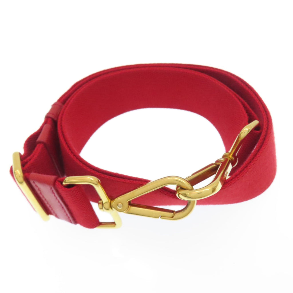 Prada Red Color Canvas Handbag