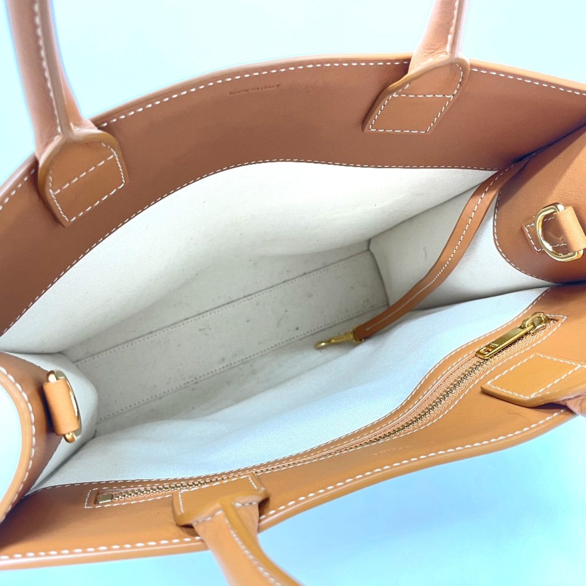 Celine White Leather Shoulder Bag