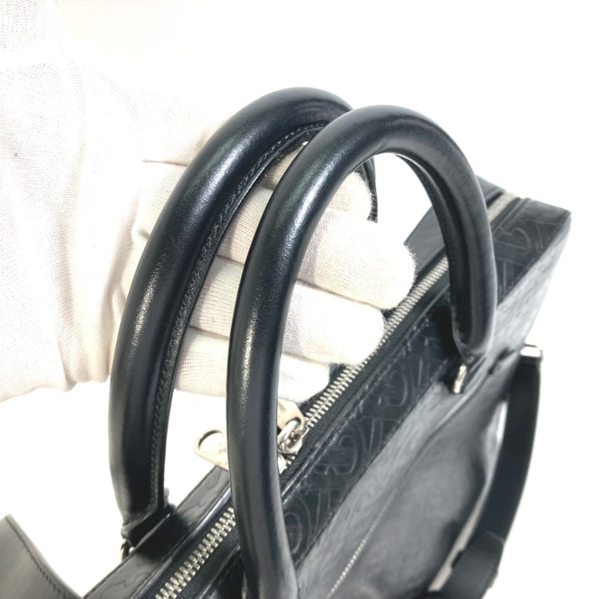 Burberry Black Leather Handbag Shoulder Bag