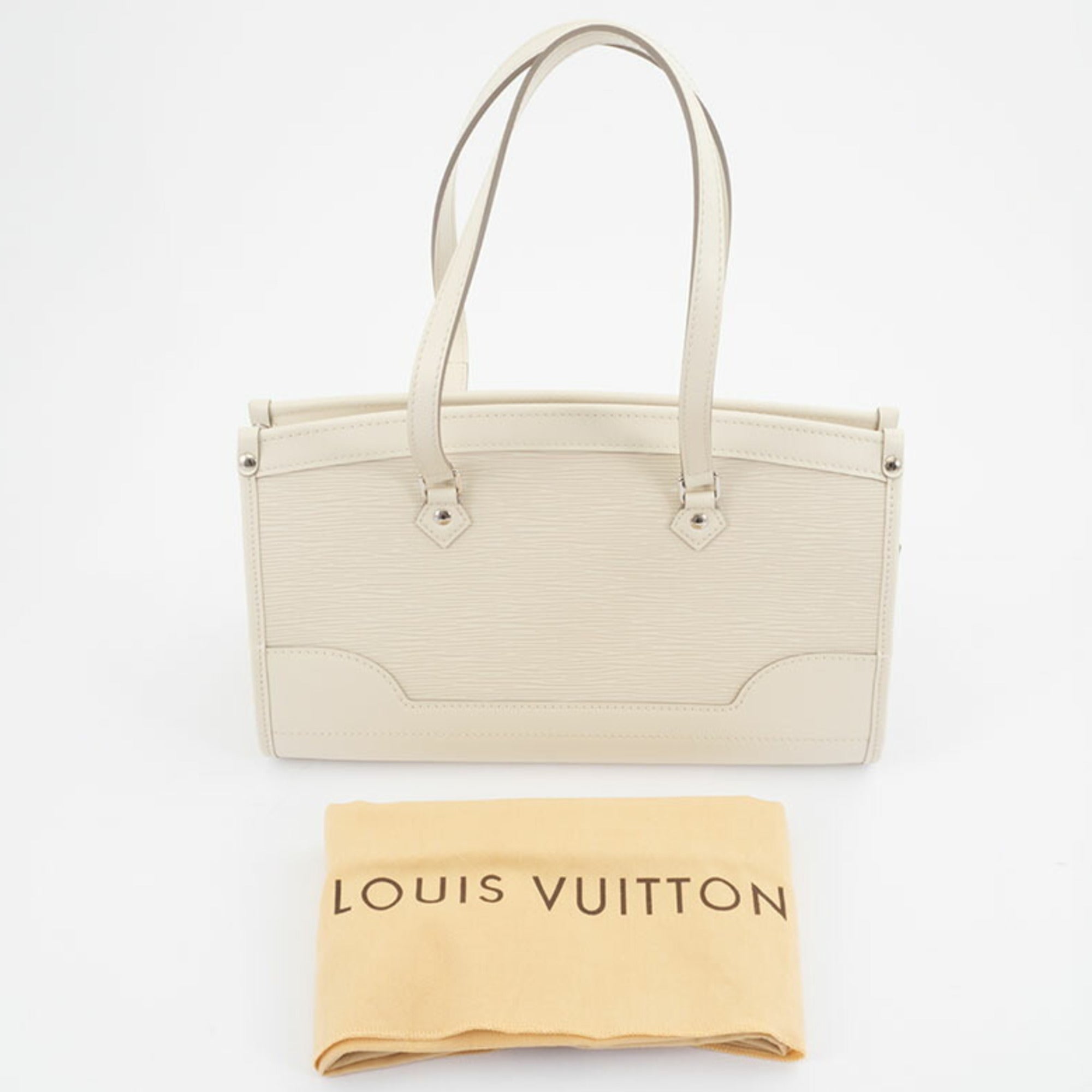 Louis Vuitton Lv Off White Epi Leather Handbag