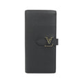 Louis Vuitton Taurillon Black Leather Long Wallet