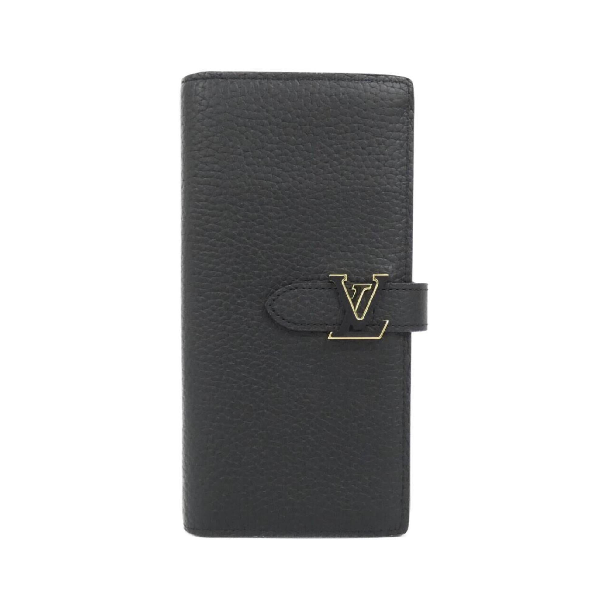 Louis Vuitton Taurillon Black Leather Long Wallet