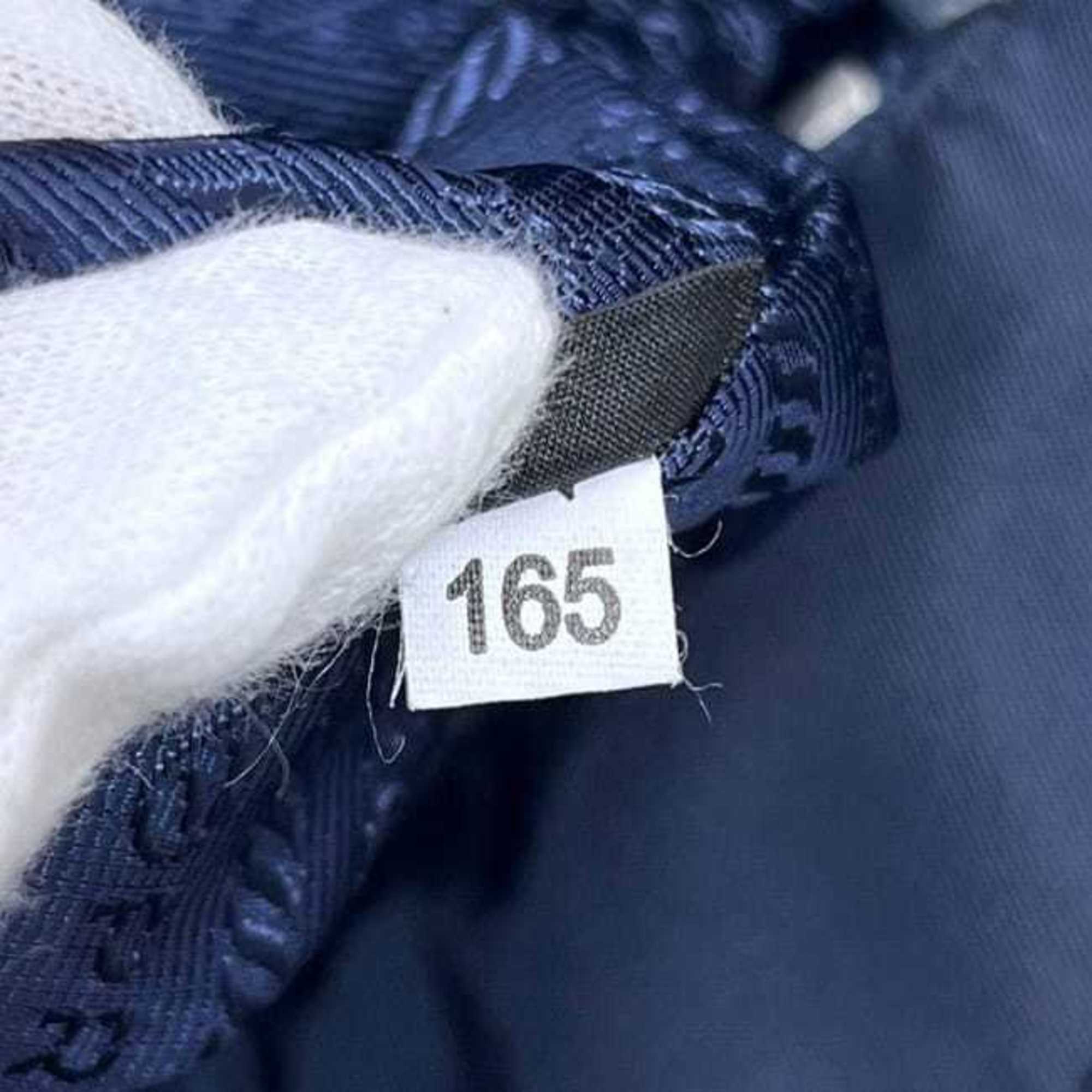 Prada Navy Nylon Saffiano Triangle Shoulder Bag Tote Bag