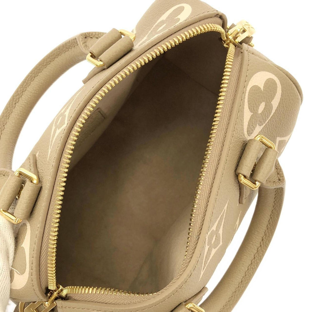Louis Vuitton Cream Tourterelle Leather Boston Bag