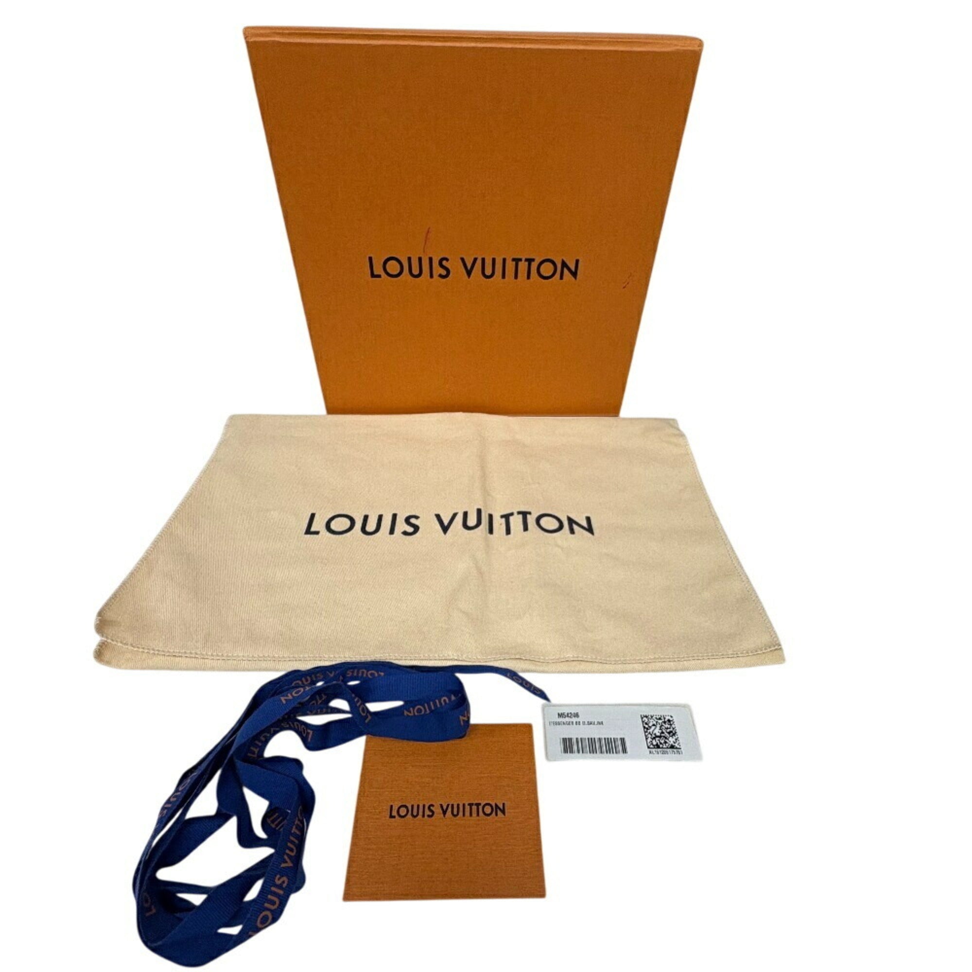 Louis Vuitton Navy Leather Shoulder Bag