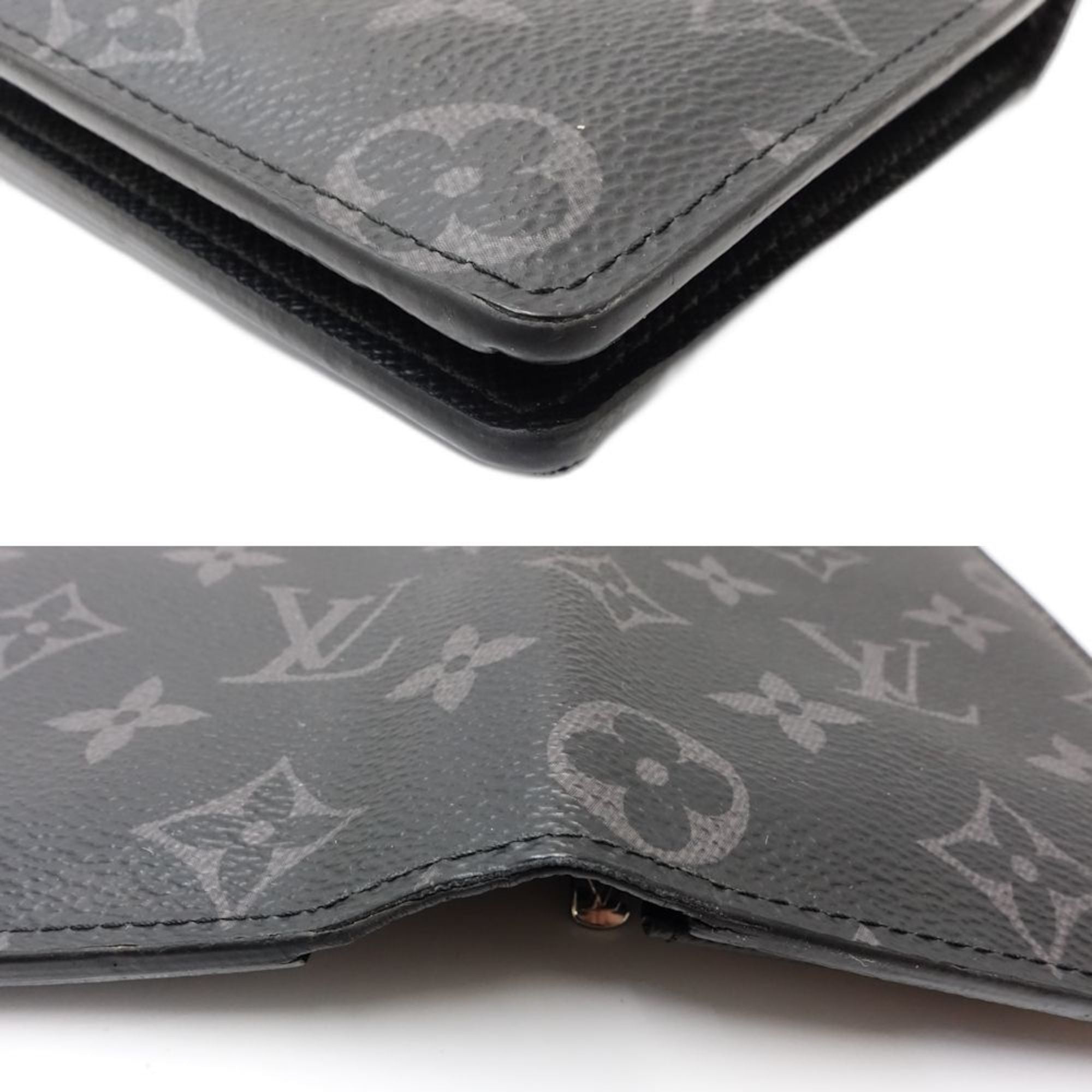 Louis Vuitton Monogram Eclipse Monogram Eclipse Noir Monogram Eclipse Long Wallet