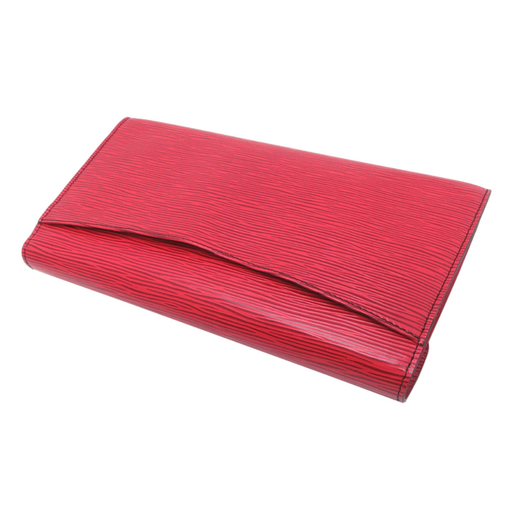 Louis Vuitton Castilian Red Epi Leather Clutch Bag