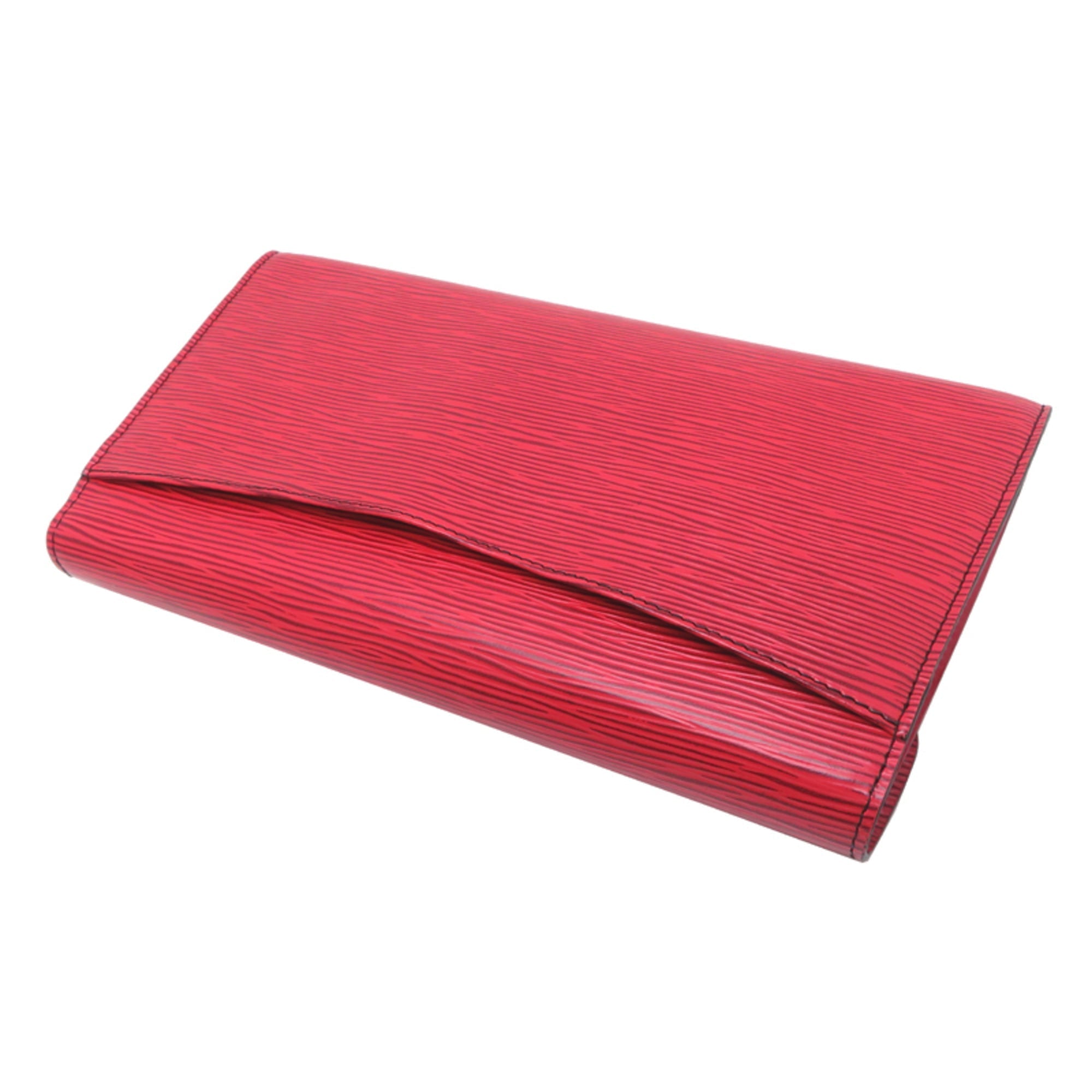 Louis Vuitton Castilian Red Epi Leather Clutch Bag