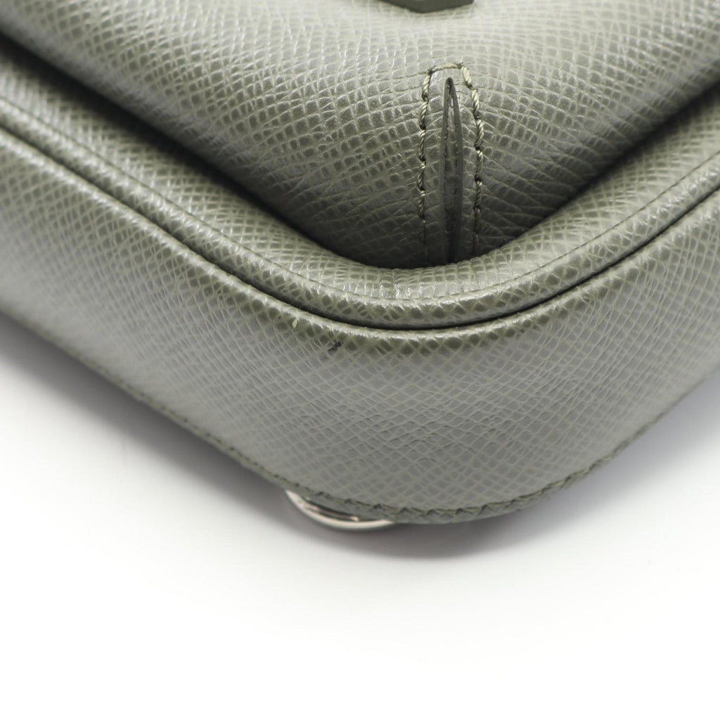 Louis Vuitton Khaki Leather Fanny Pack Sling Bag
