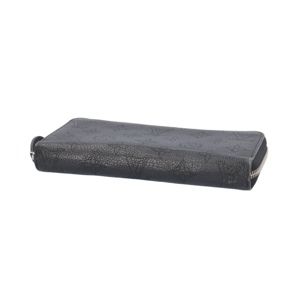 Louis Vuitton Black Mahina Leather Long Wallet