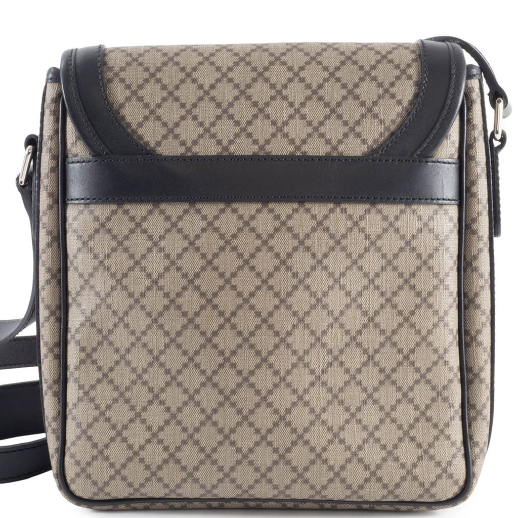 Gucci Beige Black Pvc Leather Shoulder Bag (Pre-Owned)