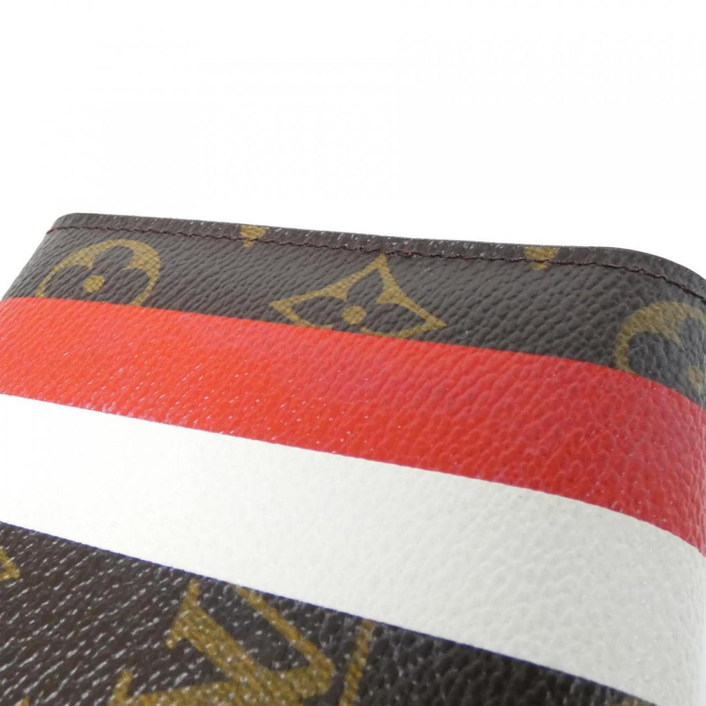 Louis Vuitton Marron Red Color Coated Canvas Long Wallet