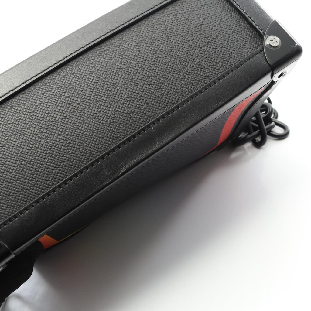 Louis Vuitton Black Multi-Color Taiga Leather Shoulder Bag