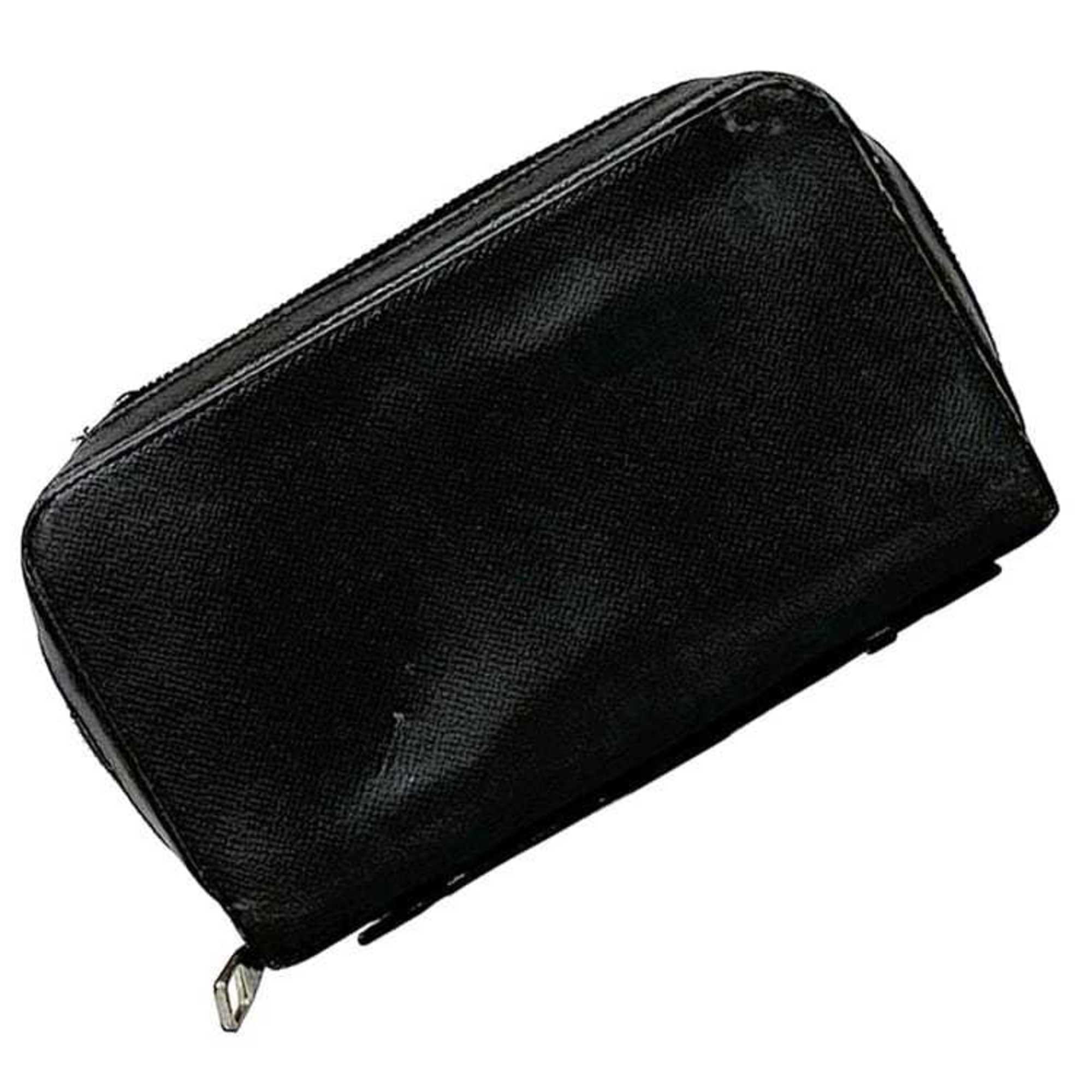 Louis Vuitton Ardoise Black Taiga Leather Long Wallet