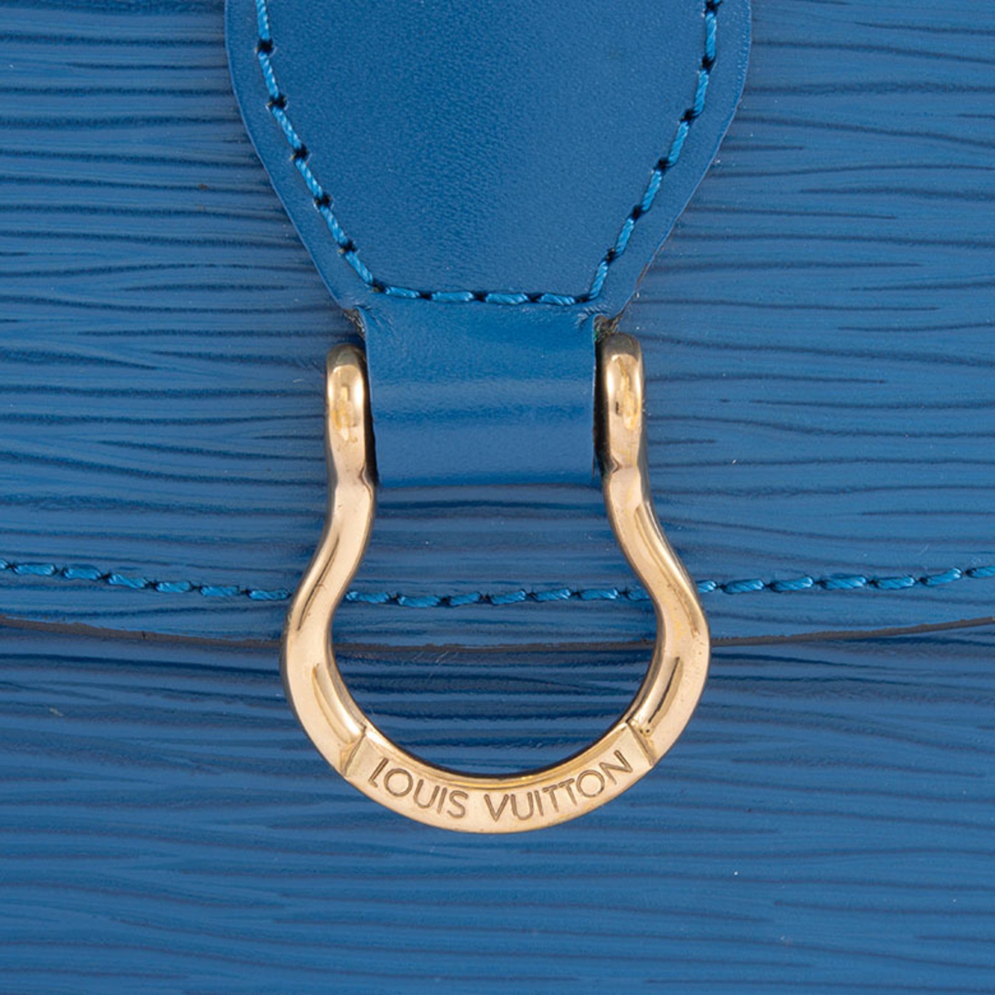 Louis Vuitton Toledo Blue Epi Leather Shoulder Bag